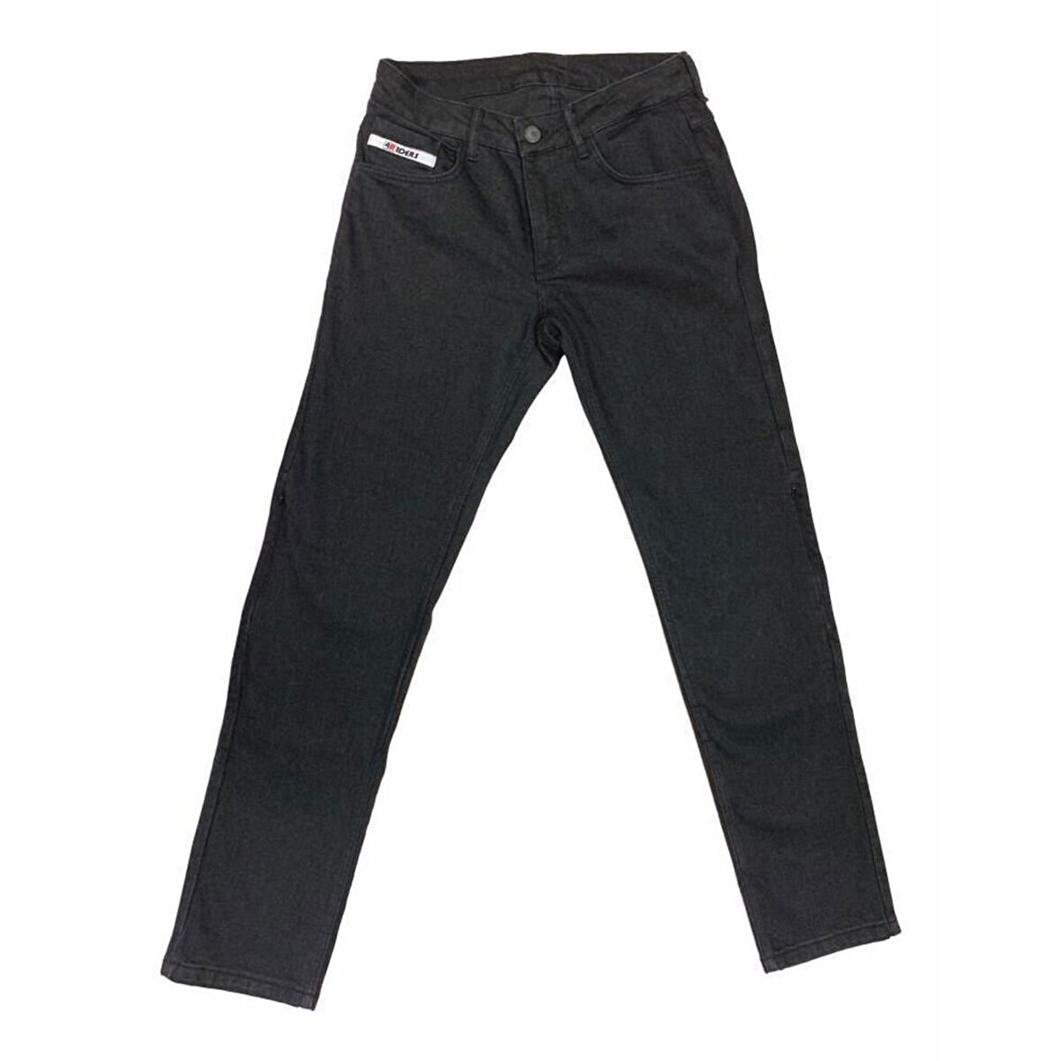 4Riders Ranger CE Sertifikalı Cordura Denim Korumalı Kadın Motosiklet Kot Pantolonu Siyah