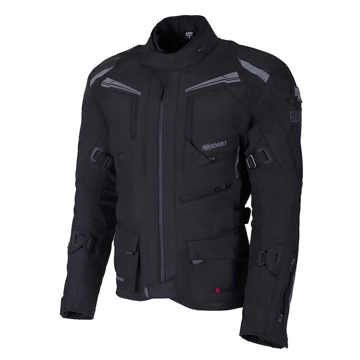 4Riders Herman Pro 3 Katmanlı CE Sertifikalı Korumalı Motosiklet Montu (Geniş Beden) Siyah