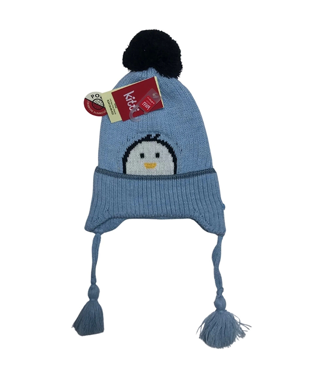 Kitti Çocuk Erkek Kulaklı Bere (4-8 Yaş) K24130-08 Mavi