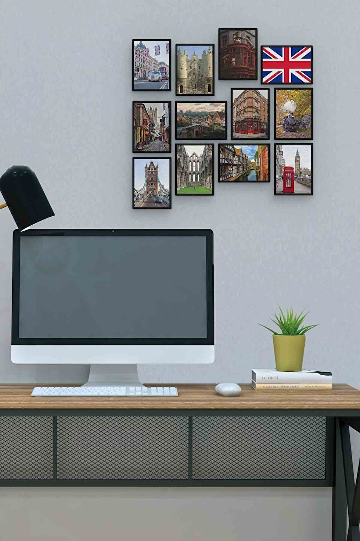 London 12 Parça Mdf (ahşap) Tablo Ofis Boyu 