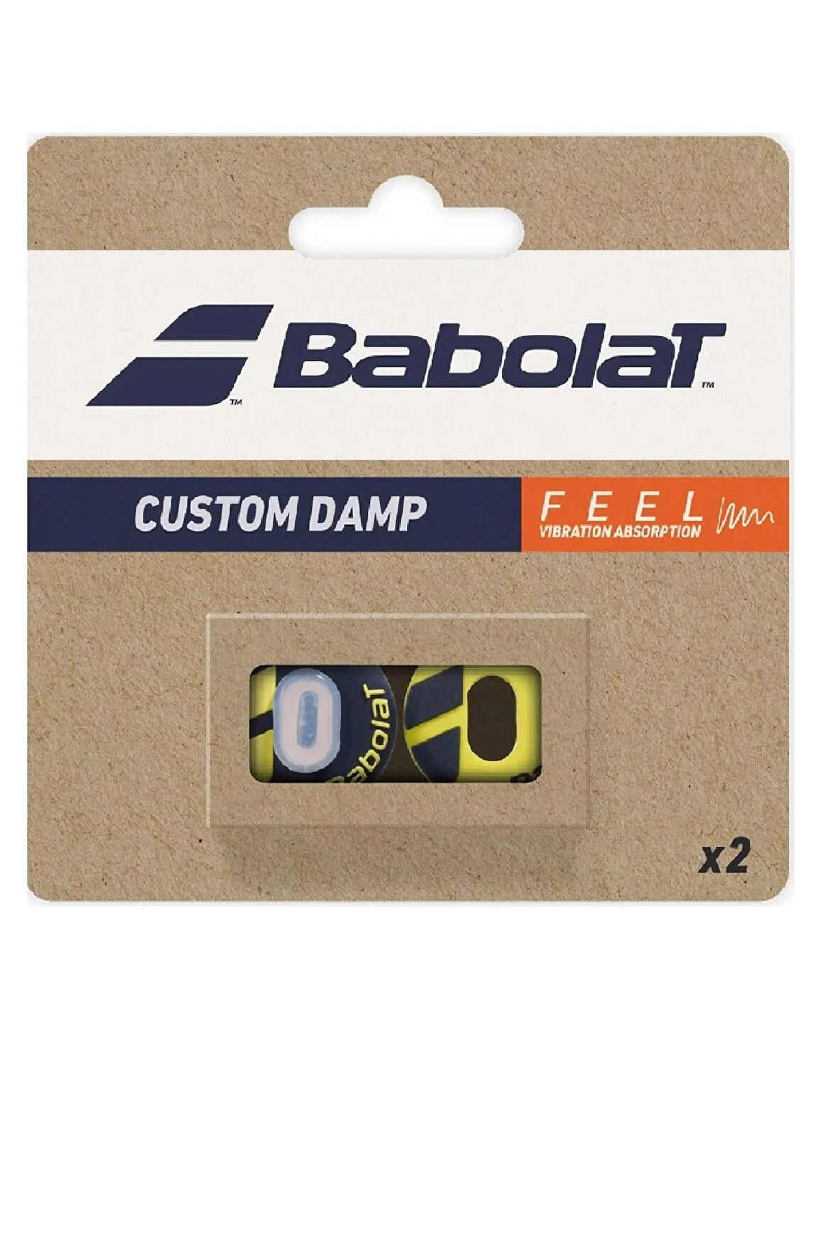 Babolat Custom Damp Titreşim Önleyici Siyah Sarı 2li