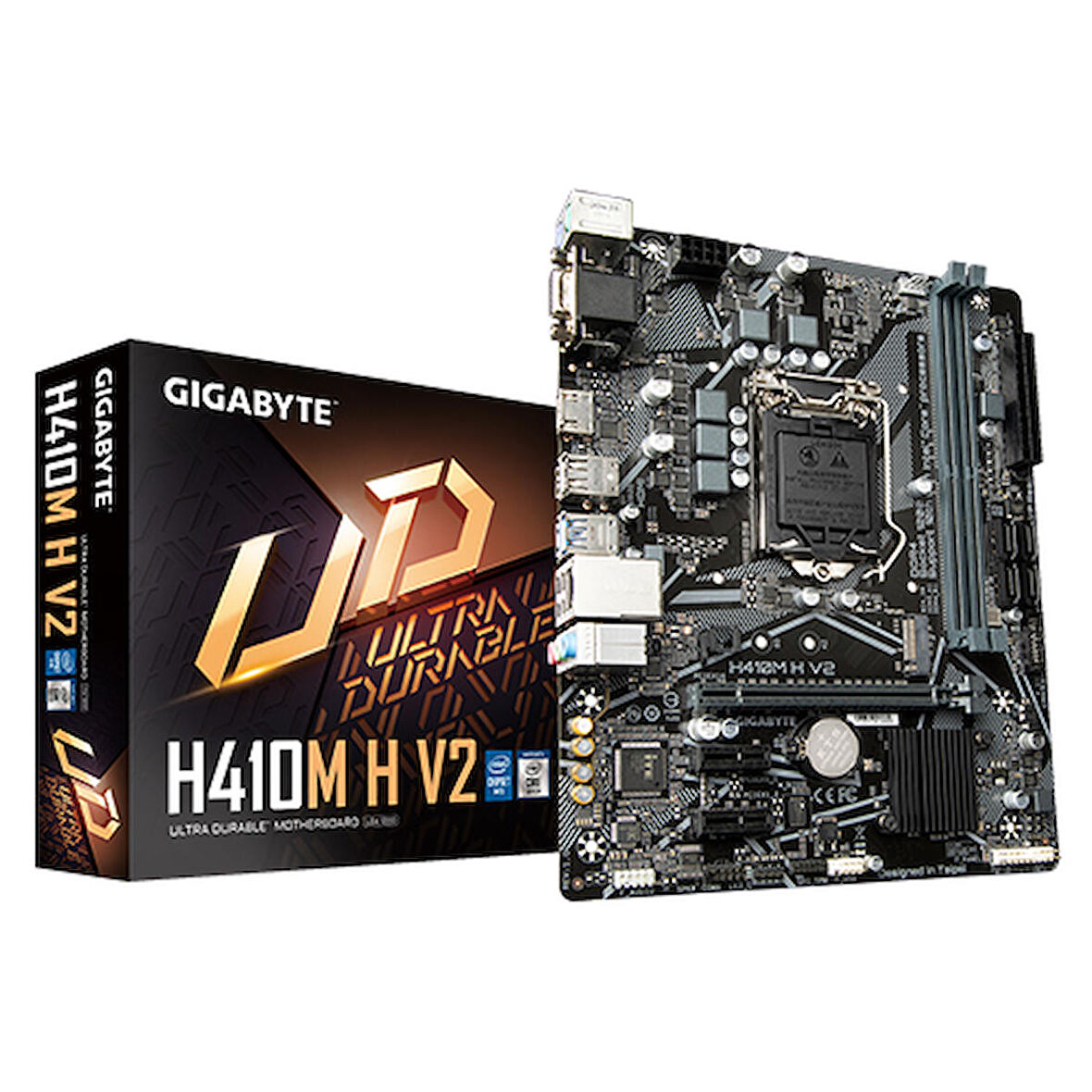 Gigabyte Intel H410M H V2 Ddr4 2933 Vga Hdmi Dp M.2 1200P (10. Nesil)