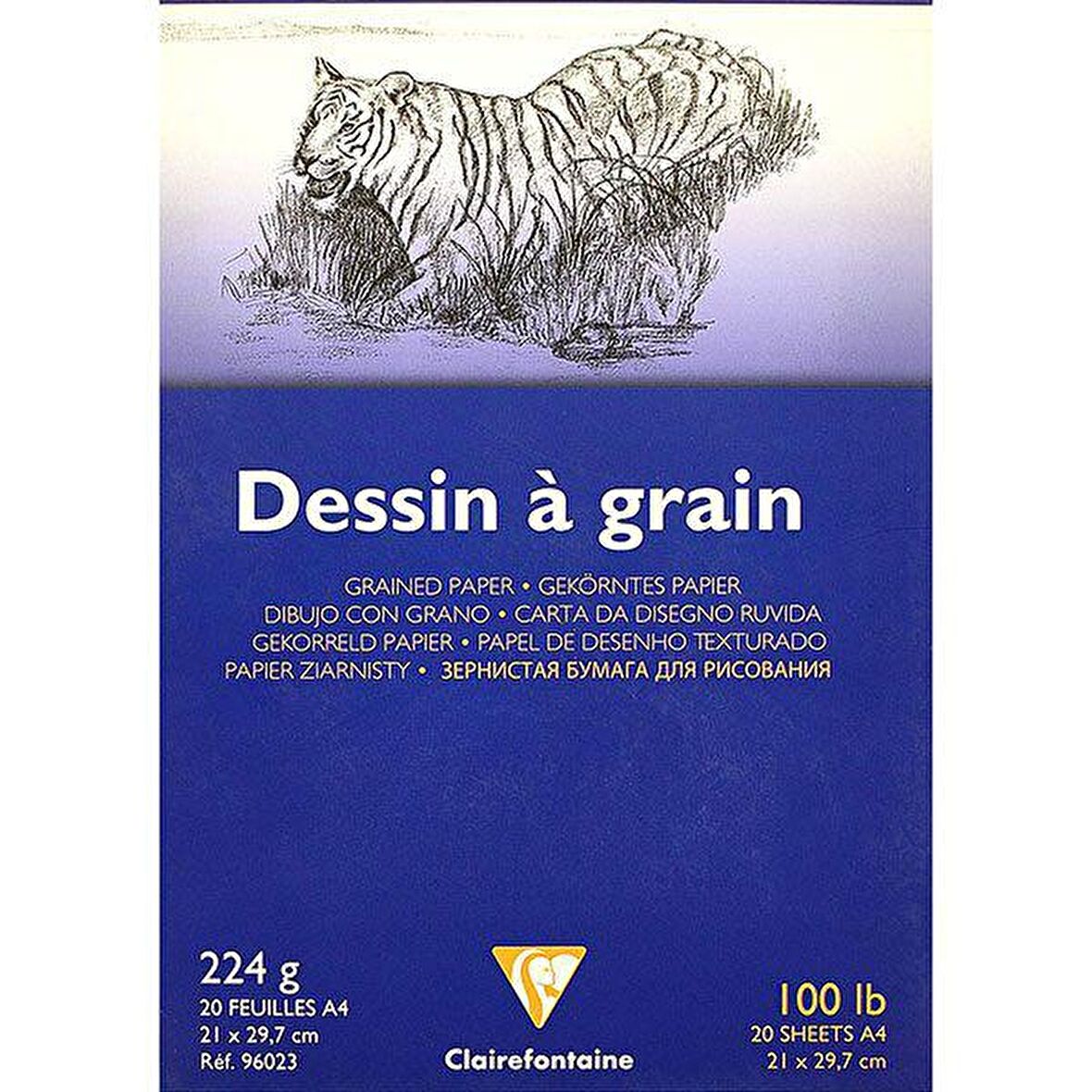 Dessin a Grain İnce Dokulu Çizim Bloğu 224g 20Y A4