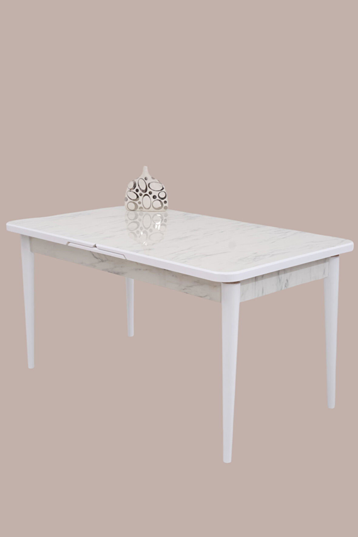 Duru MDF Lak Panel Açılır Yemek Mutfak Masası 90x160