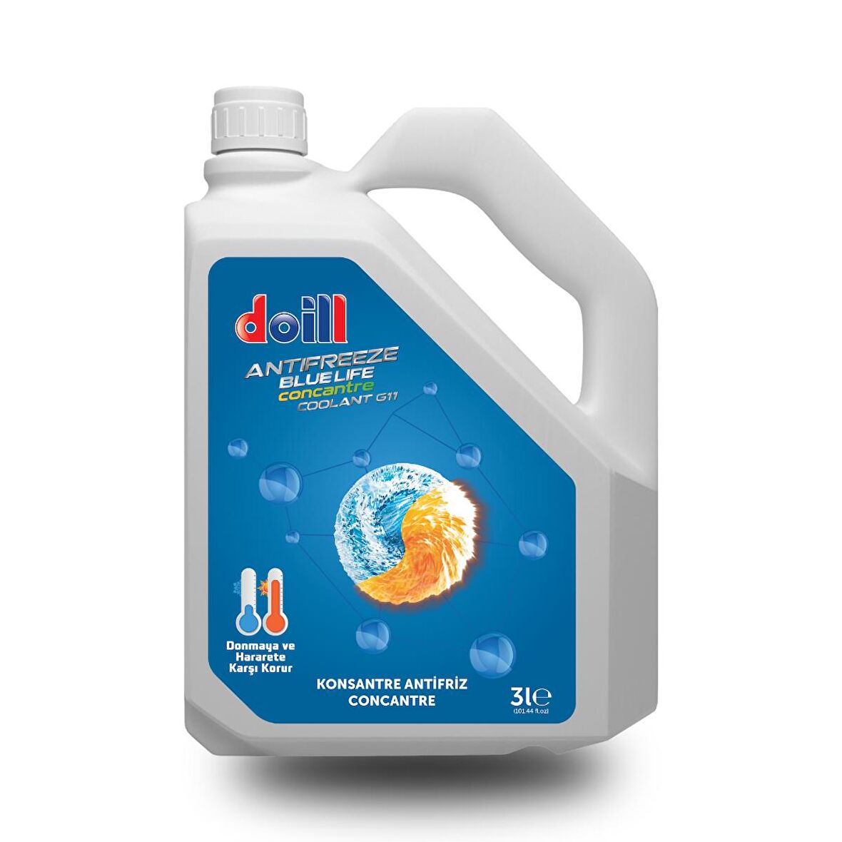 Konsantre - Saf 3 Litre Mavi Antifriz - G11 (Üretim Yılı: 2025)