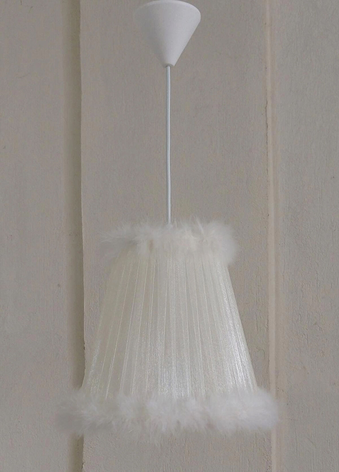 P-12 Krem Organze Sarma Yatak Odası Çocuk Odası Genç Ve Bebek Odası Avize Aydınlatma Sarkıt