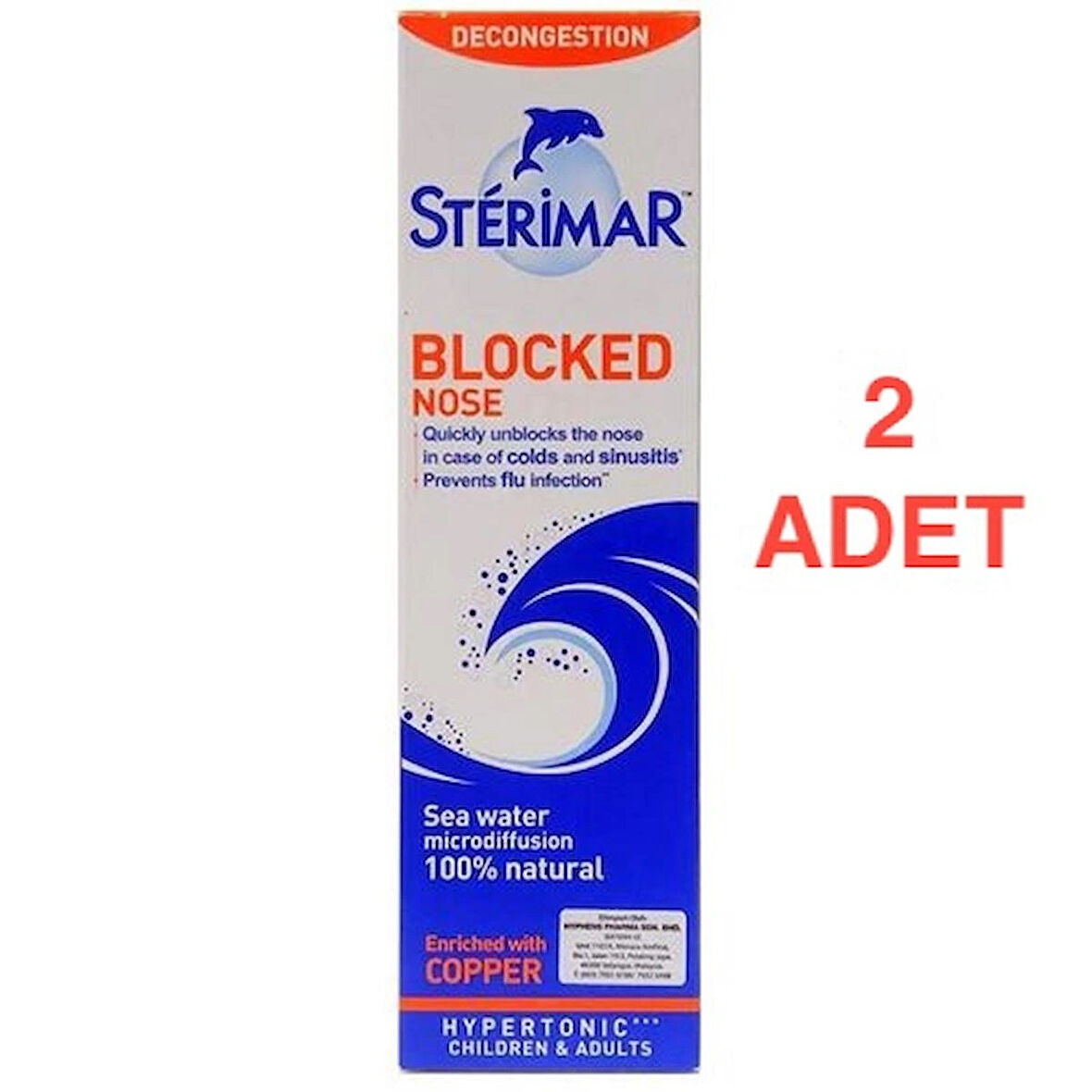 Sterimar Blocked Nose Hipertonik 50 ml 2 Adet