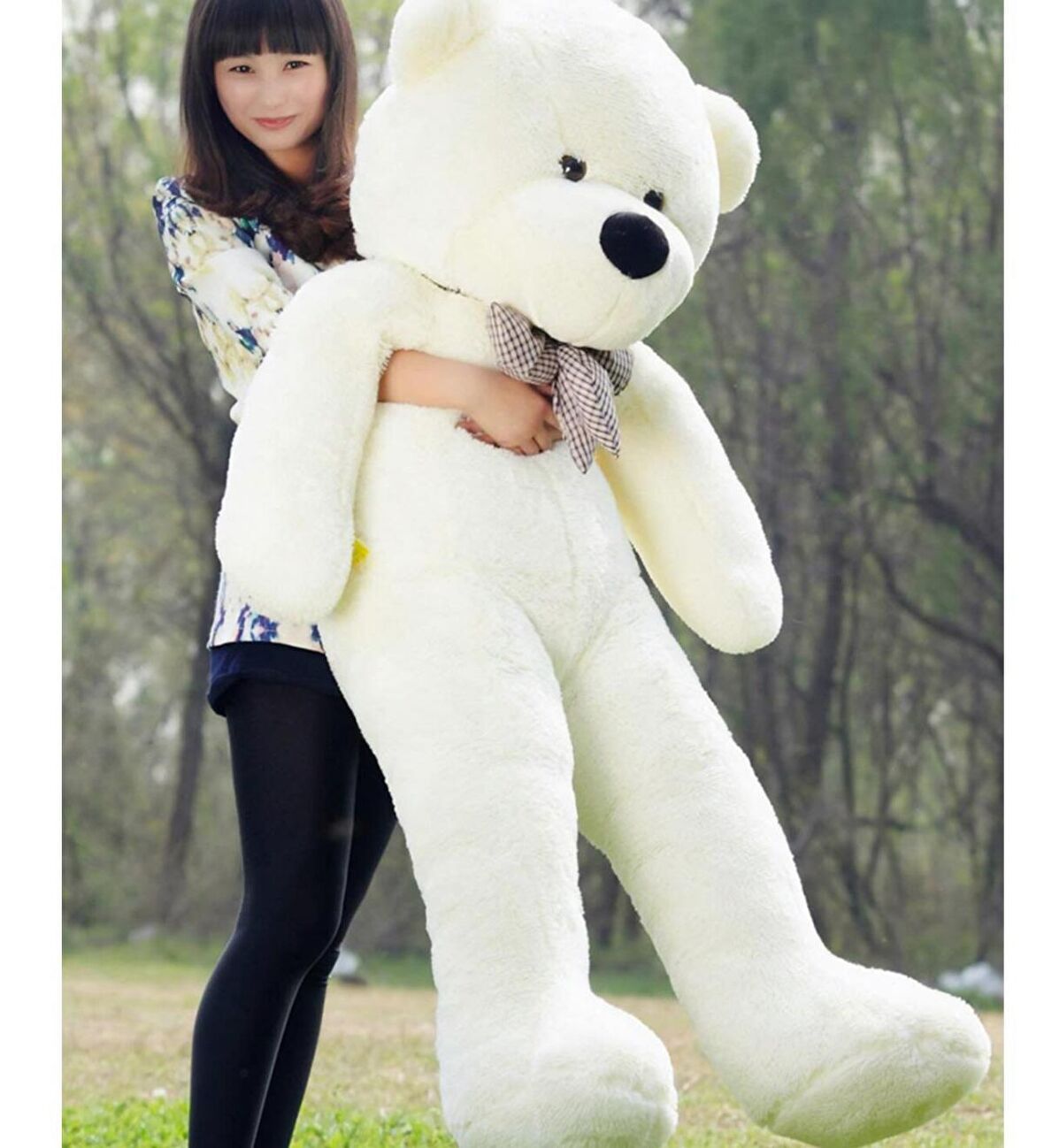 Sevgiliye Özel HEDİYE- 160 cm Papyonlu DEV Boy Peluş Ayı - % 100 YERLİ