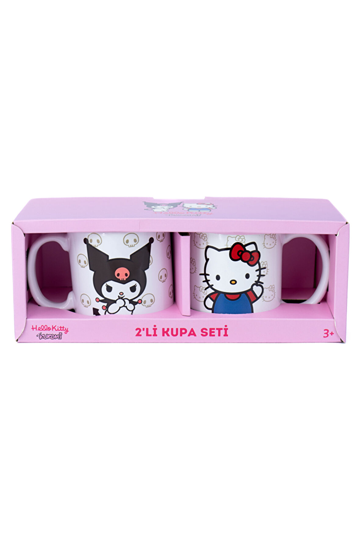 Oppland Home Seramik Kupa Bardak ikili 350 ml Spiderman Kuromi Hello Kitty Melodi Temalı Hediyelik