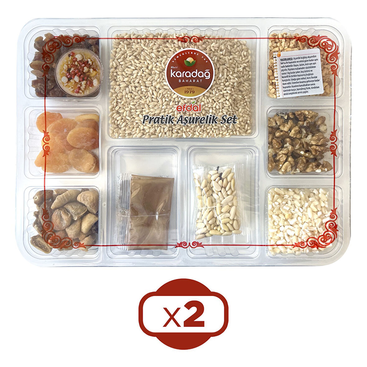 Karadağ Efdal Pratik Aşurelik Set 1080 gr x 2 Adet