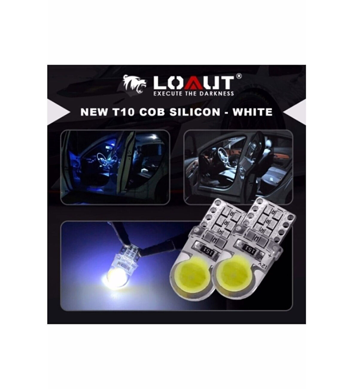 2 Adet Beyaz Renk 12v Mini T10 Led Fariçi T10 Led  Silikonlu