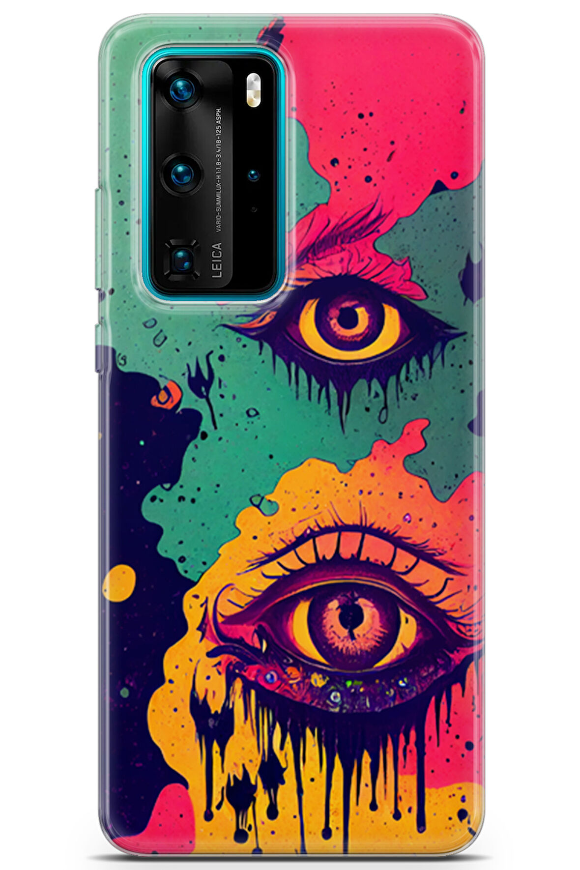 Huawei P40 Pro uyumlu Renkler 3 Premium UV Göz Göz