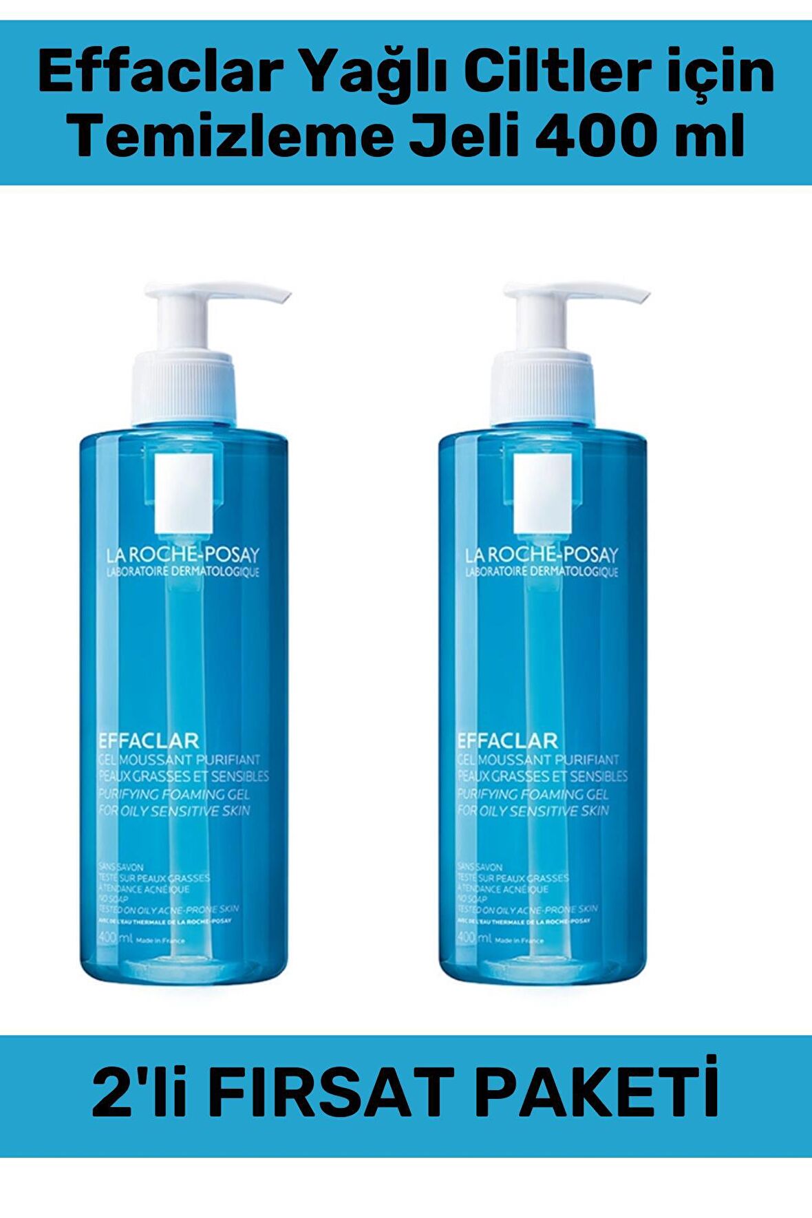 La Roche Posay Effaclar Jel 400 ml - 2 Adet