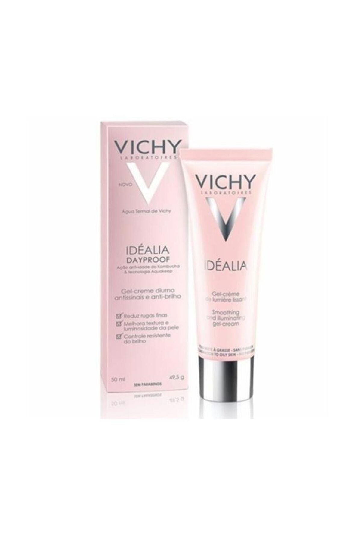 VICHY Idealia Smoothing and Illuminating Gel-Cream 50 ml - Karma ve Yağlı Ciltler