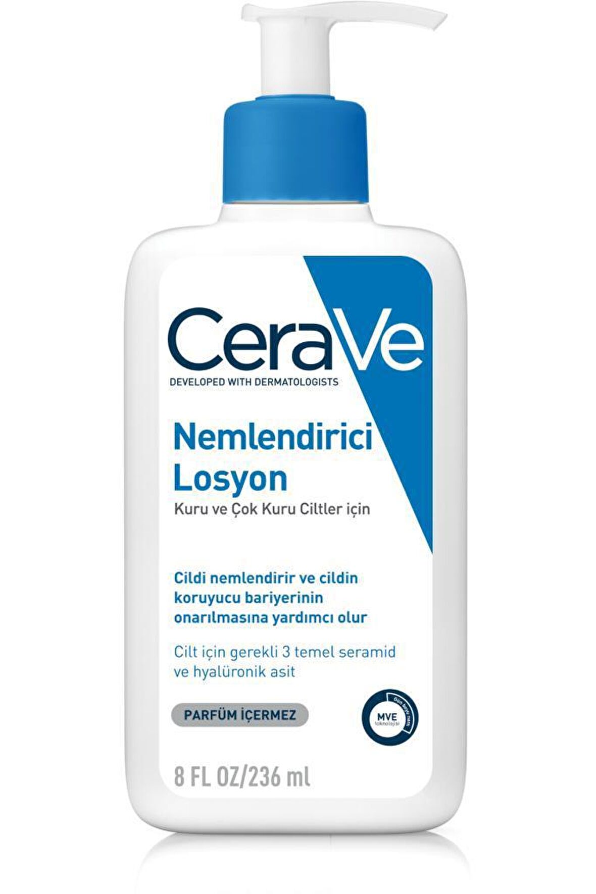 Cerave Kuru Ciltler İçin Hyalüronik Asitli Su Bazlı Nemlendirici Yüz Bakım Losyonu 236 ml