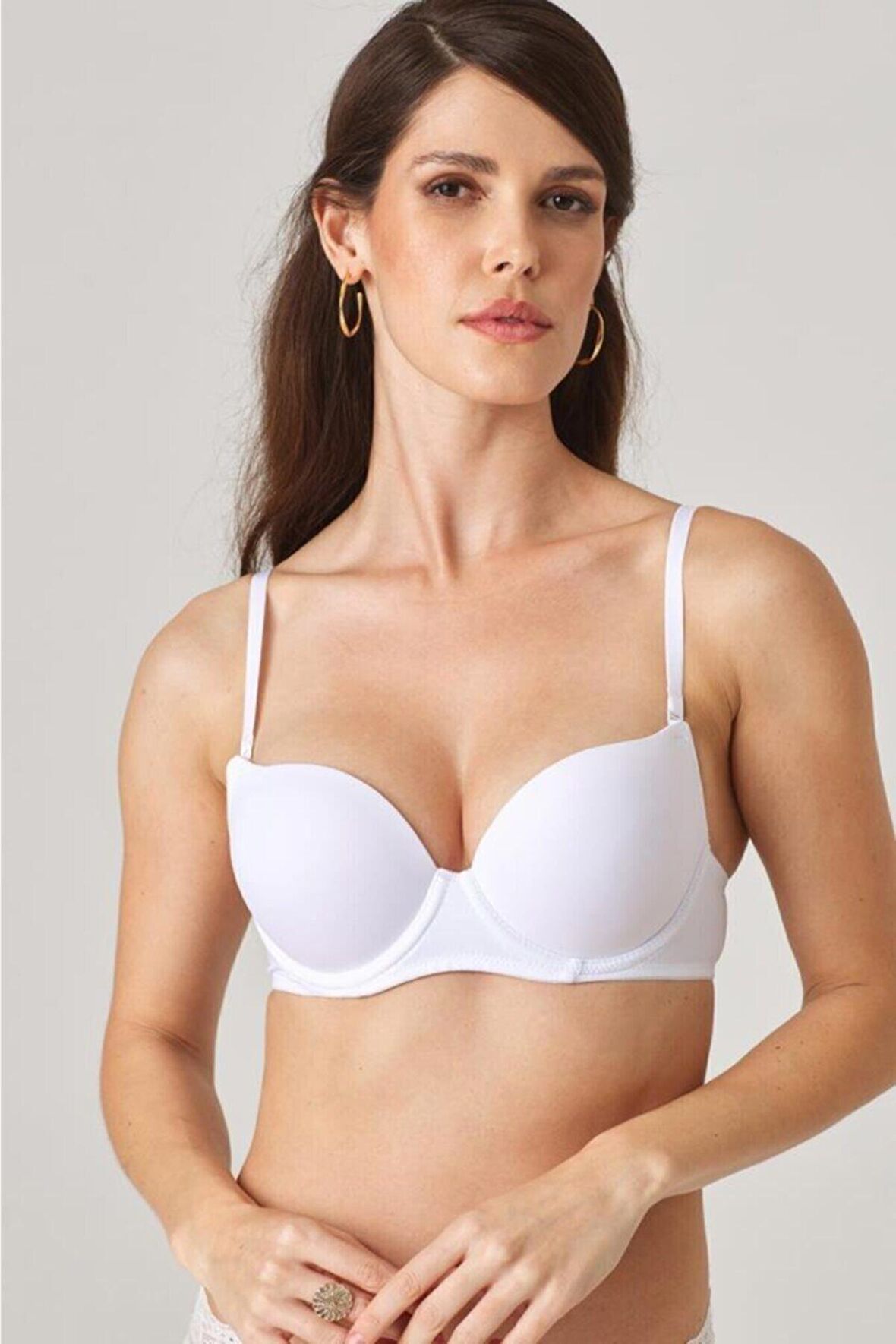 Pierre Cardin Kadın Balenli Ekstra Destekli Micro Sütyen 6105 - Beyaz