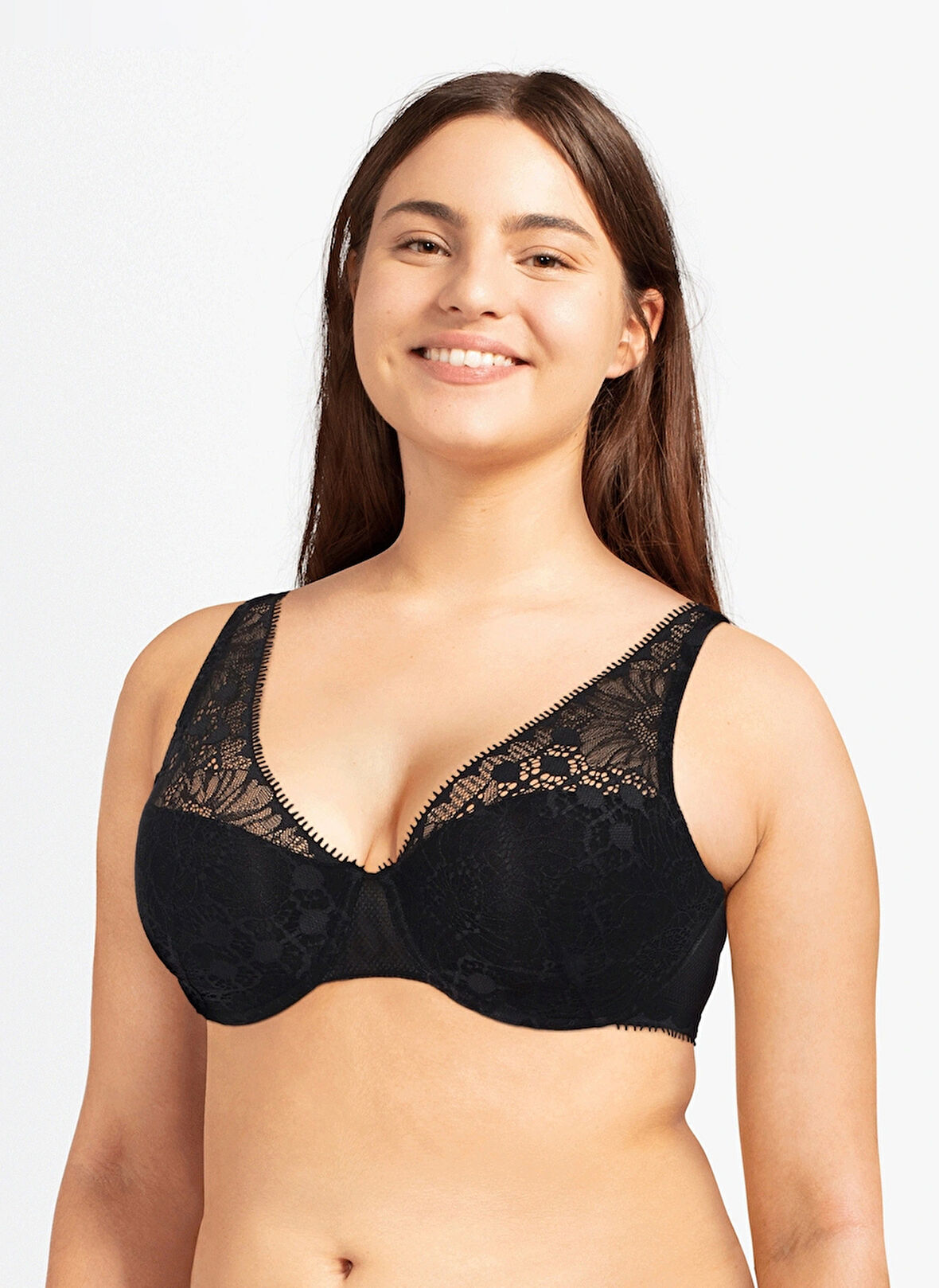 Chantelle Siyah Balenli Sütyen C15F70