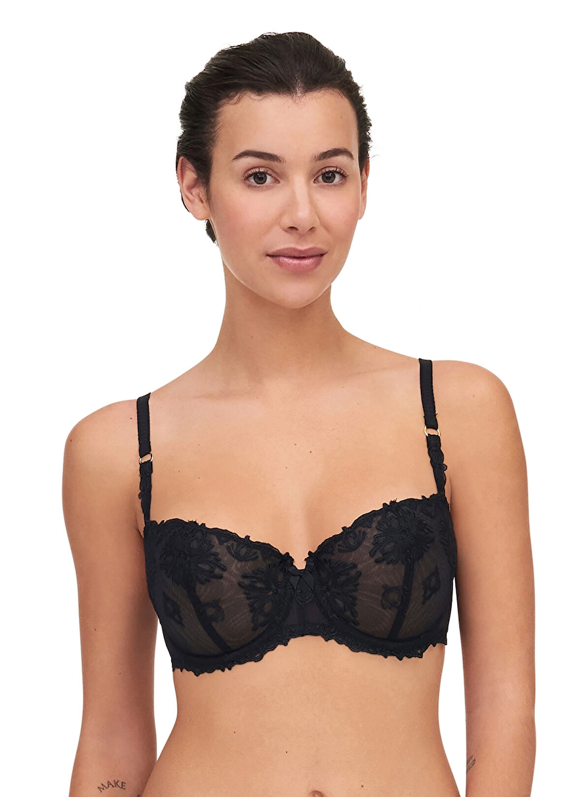 Chantelle Siyah Balenli Sütyen C26050