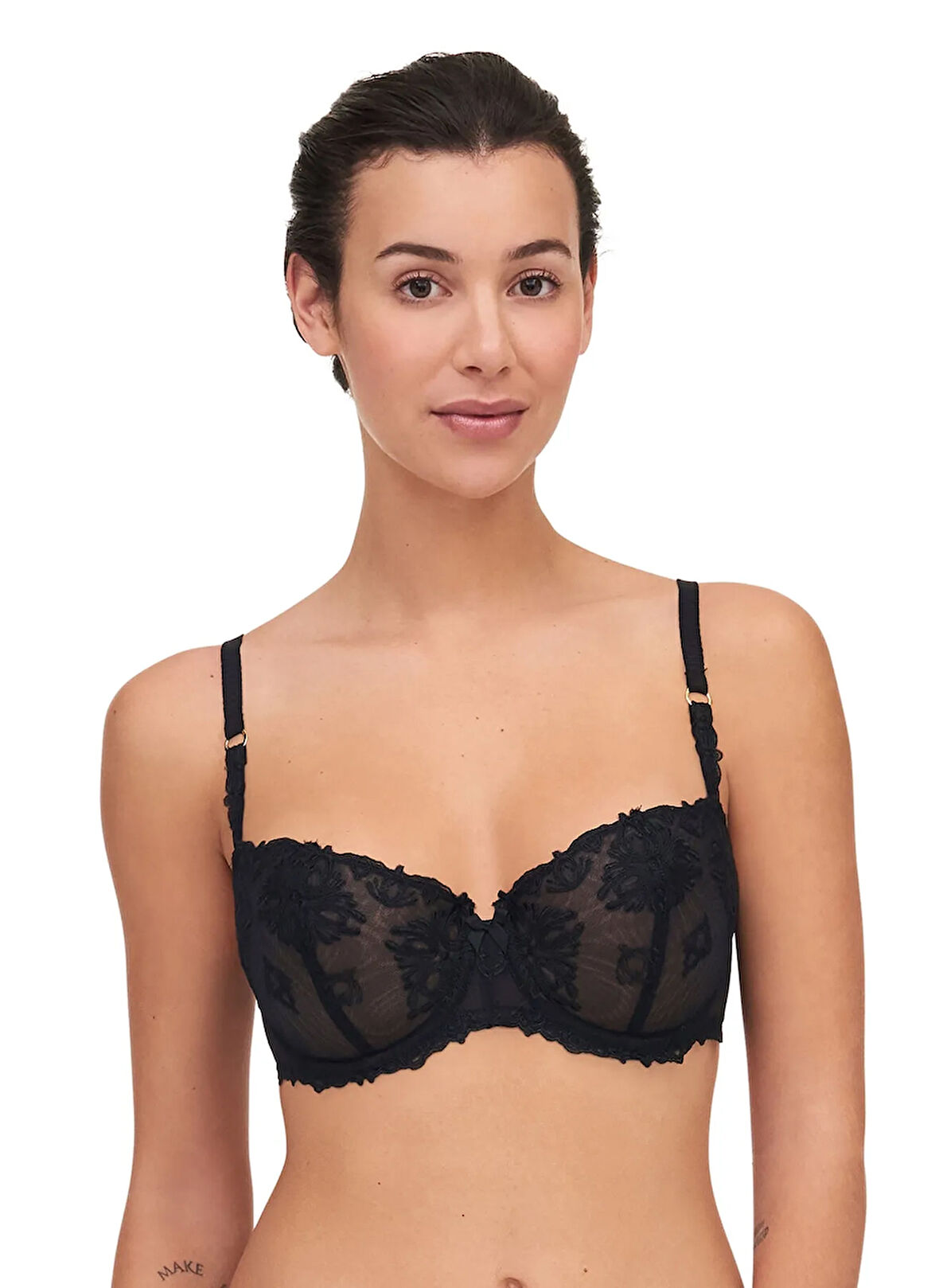 Chantelle Siyah Balenli Sütyen C26050