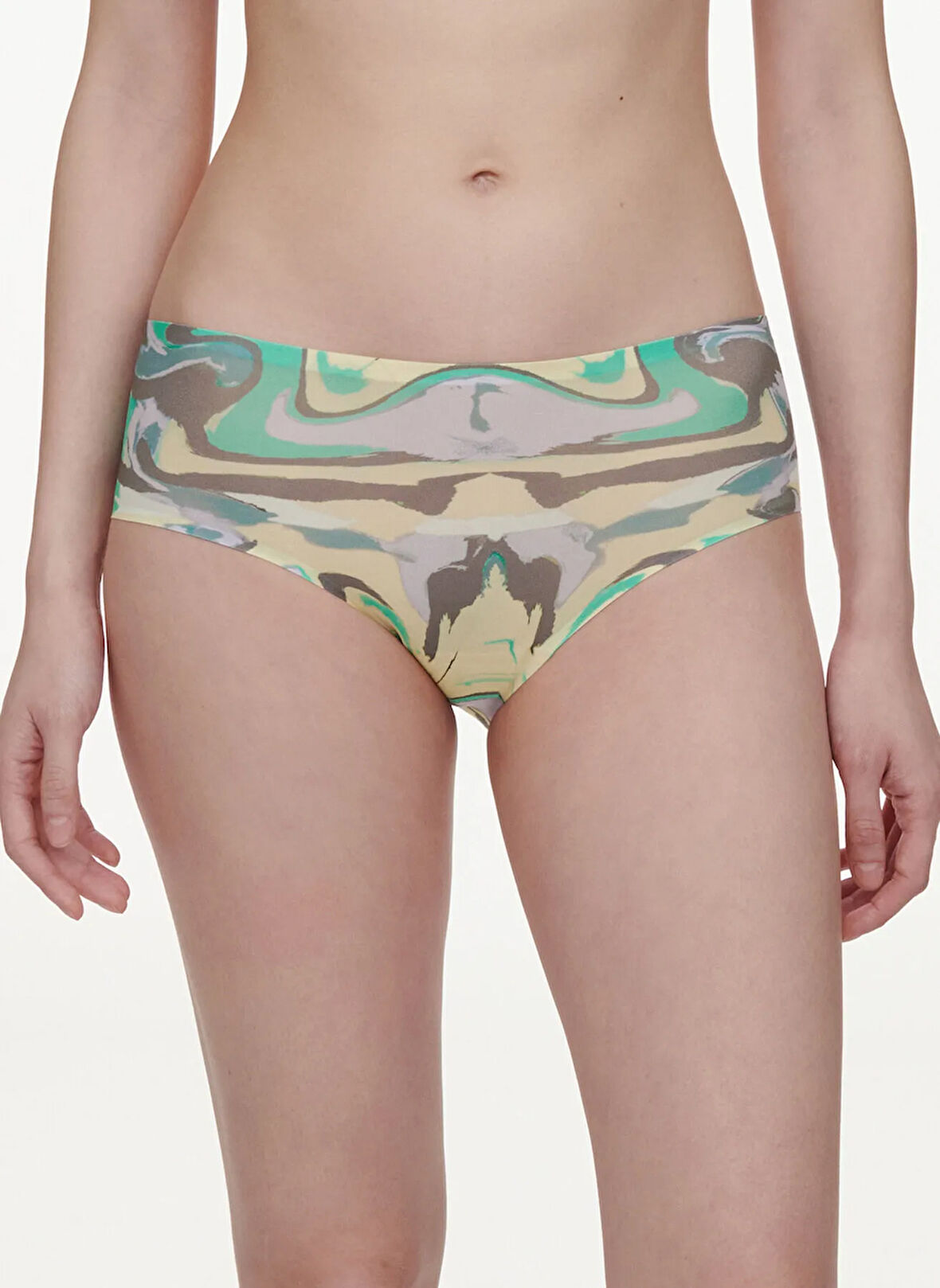 Chantelle Koyu Kahve - Yeşil Kadın Bikini Külot C11D40 CHANTELLE SS