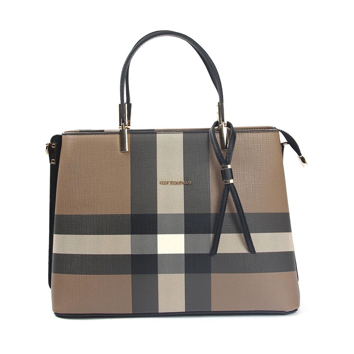 Silver Polo  Kadın Postacı Çantası 924-33462 SILVER POLO ÇAPRAZ Kadın ÇANTASI M80 KAHVE-MAT SİYAH