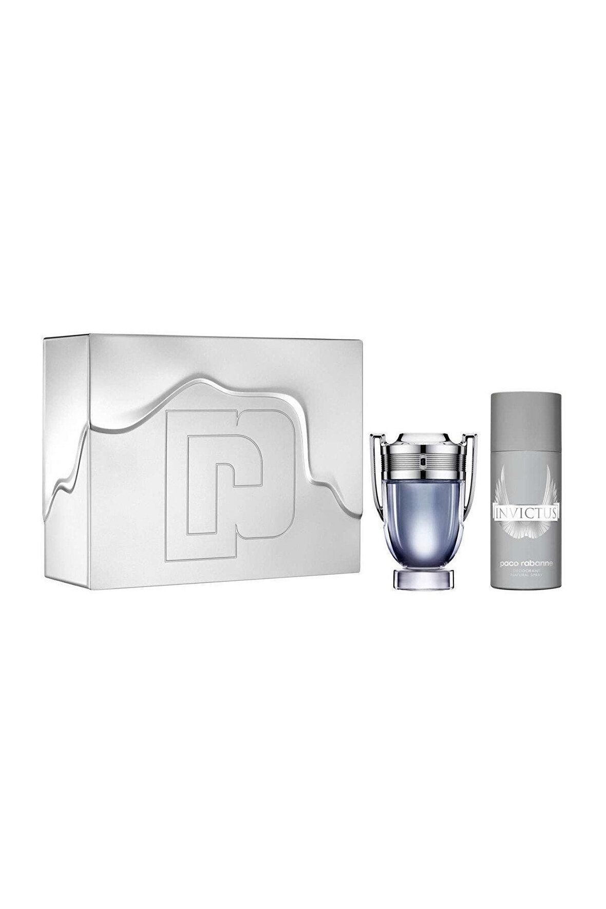 Paco Rabanne Invictus EDT Çiçeksi Erkek Parfüm 100 ml & Paco Rabanne Invictus Deodorant 150 ml 