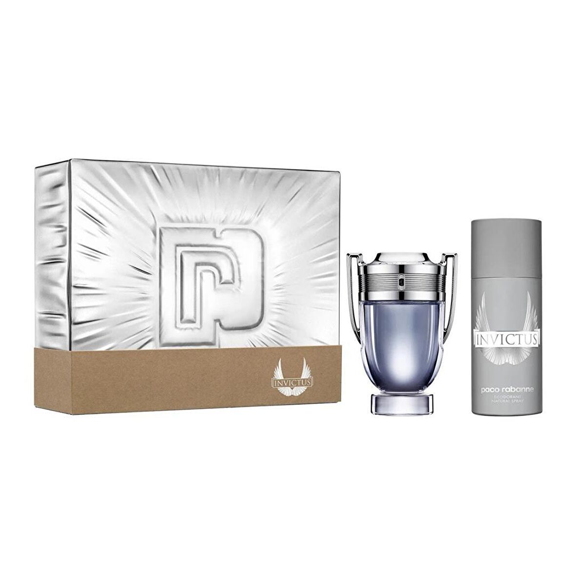 Paco Rabanne Invictus Edt 100 Ml + Deodorant 150 Ml