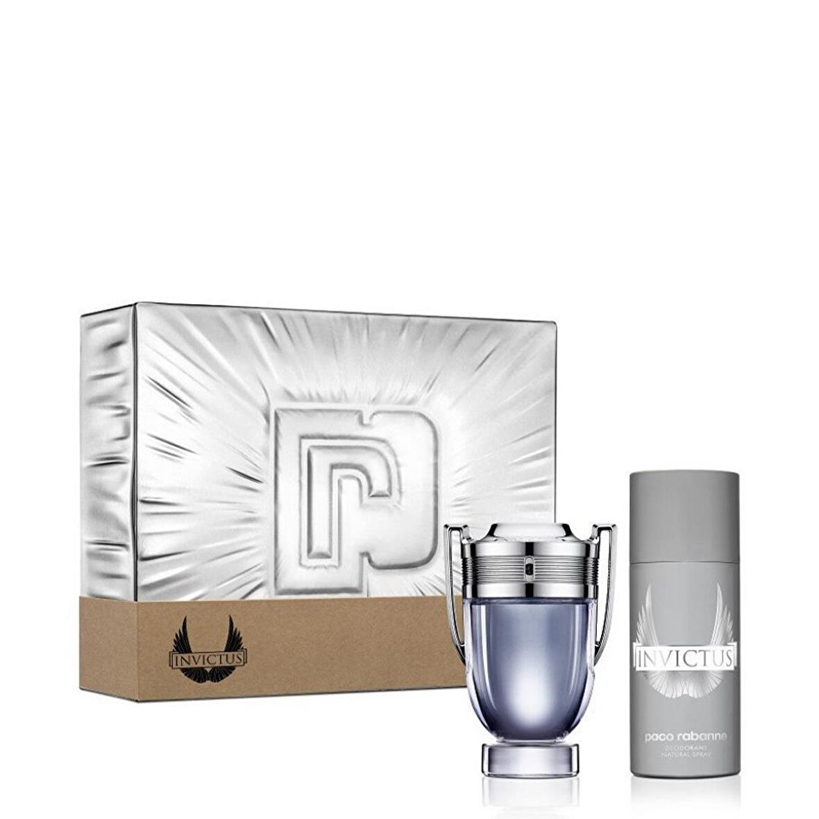 Paco Rabanne Invictus Edt 100 Ml + Deodorant 150 Ml