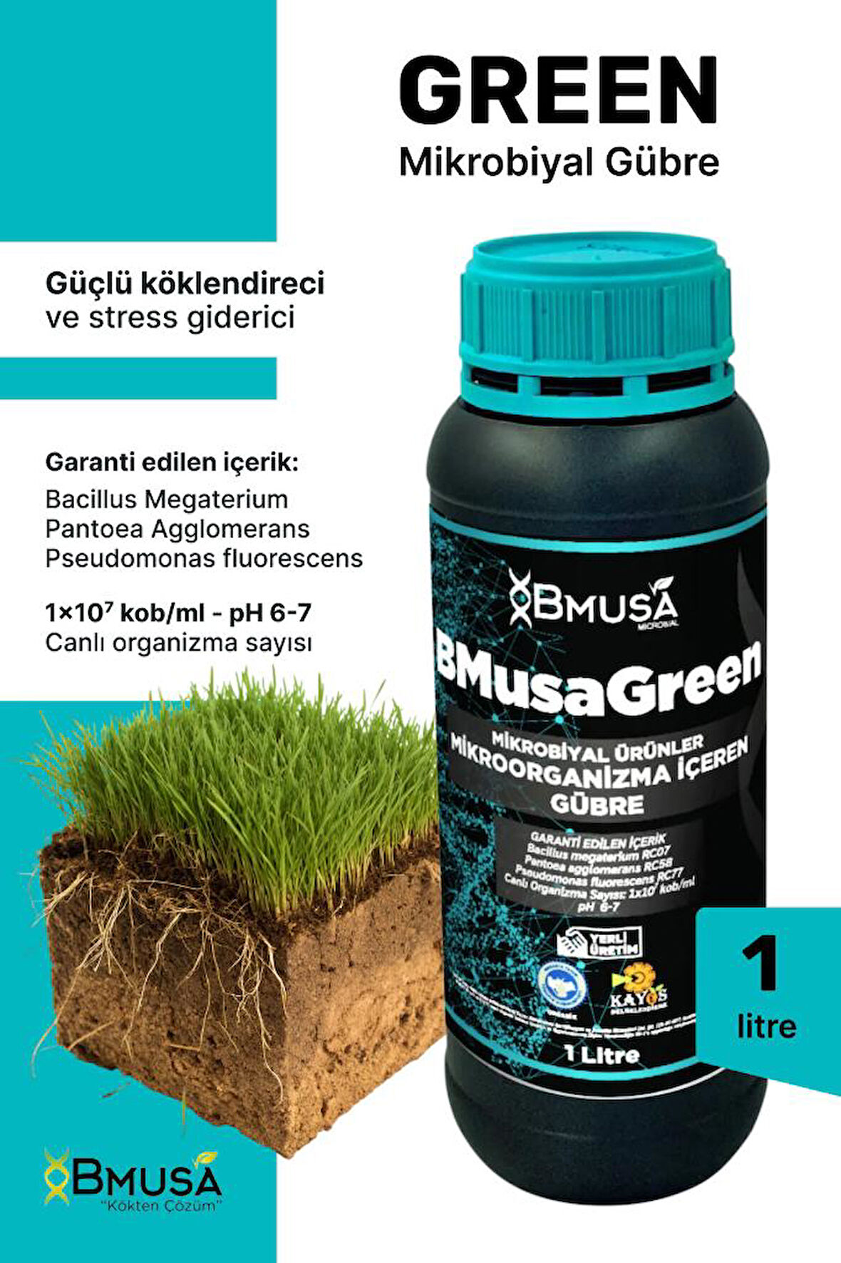 BMusa Green 1 Lt Mikrobiyal Gübre