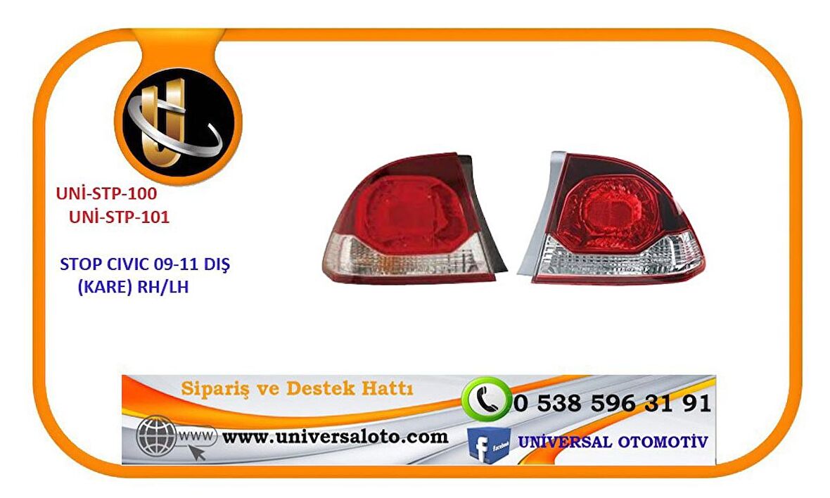 STOP CIVIC 09-11 KARE DIŞ RH