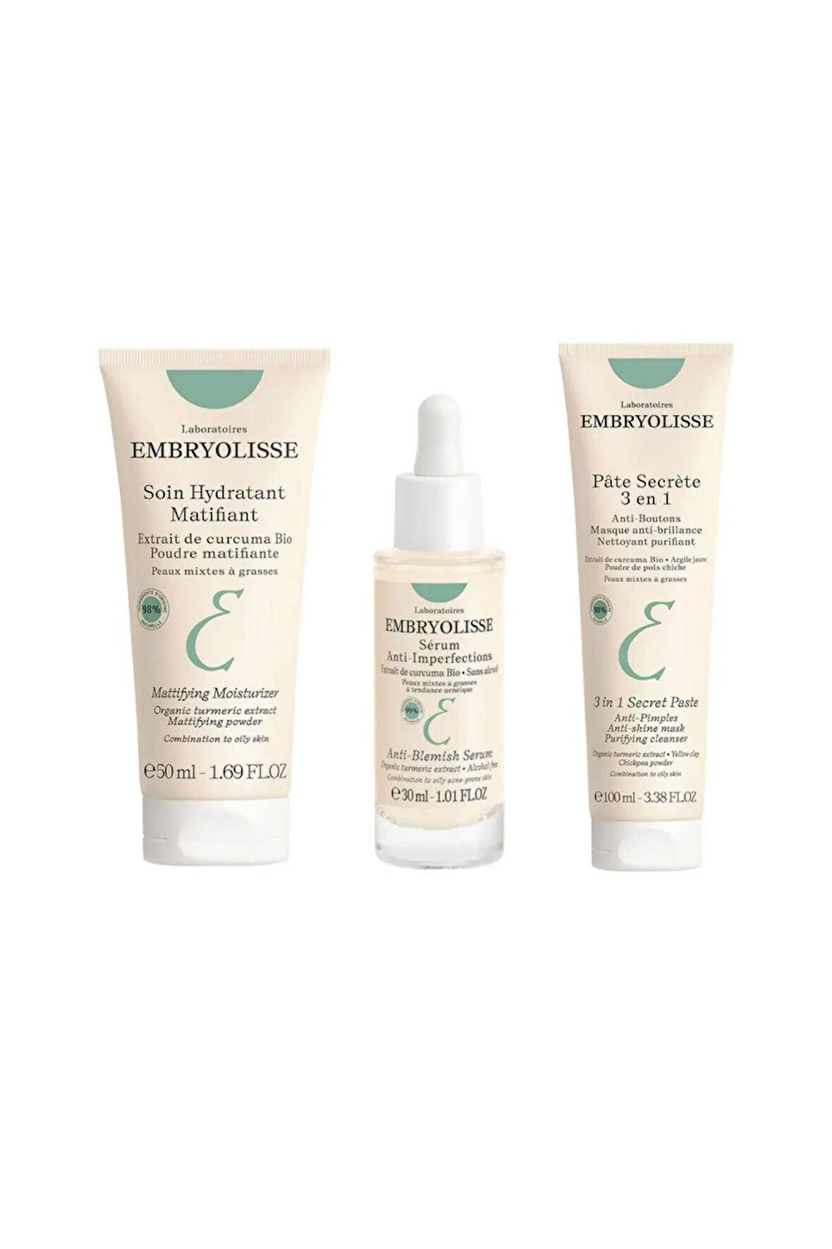 Embryolisse Karma ve Yağlı Ciltler içi (Akne, Sivilce, Siyah Noktalar) İçin Özel Paket