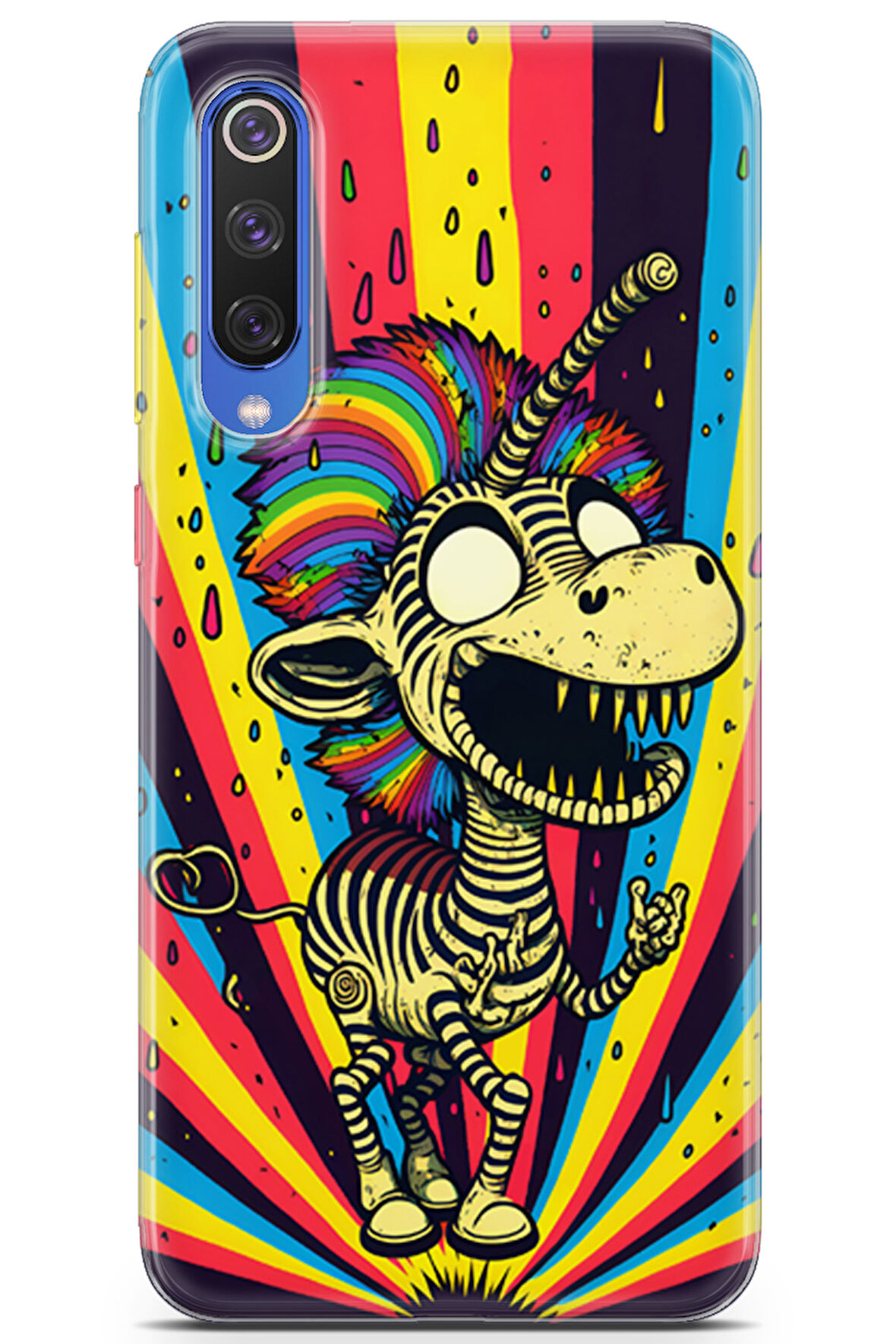 Xiaomi Mi 9 SE uyumlu Renkler 18 Koruma Zombie Zebra Renk