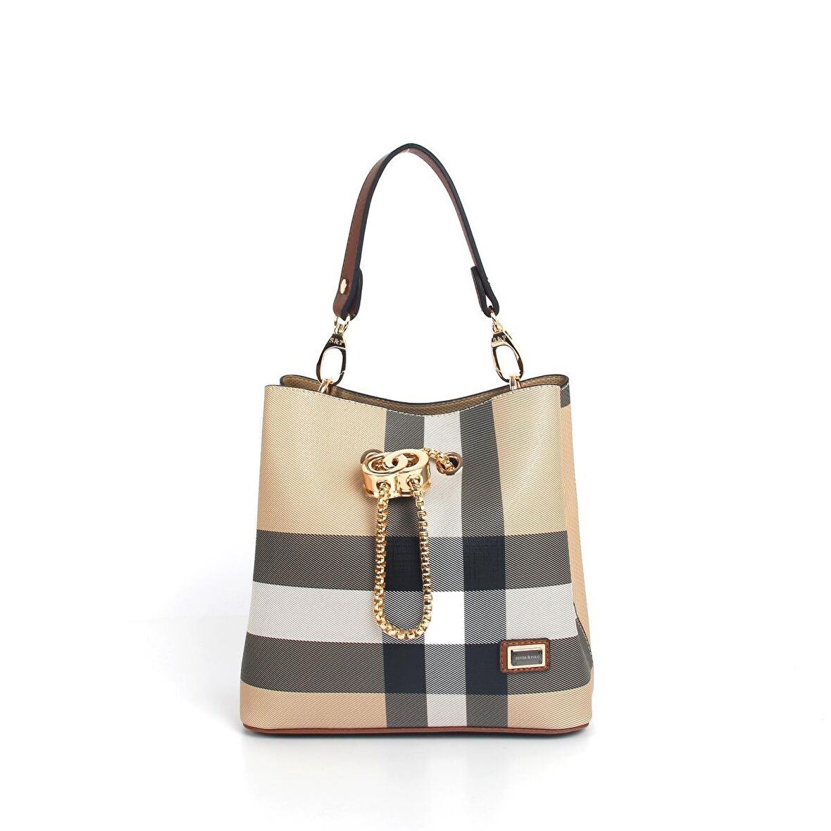 Kadın Postacı Çantası 967-33539 SİLVER POLO ÇAPRAZ Kadın ÇANTASI M130 BEJ-MAT TABA