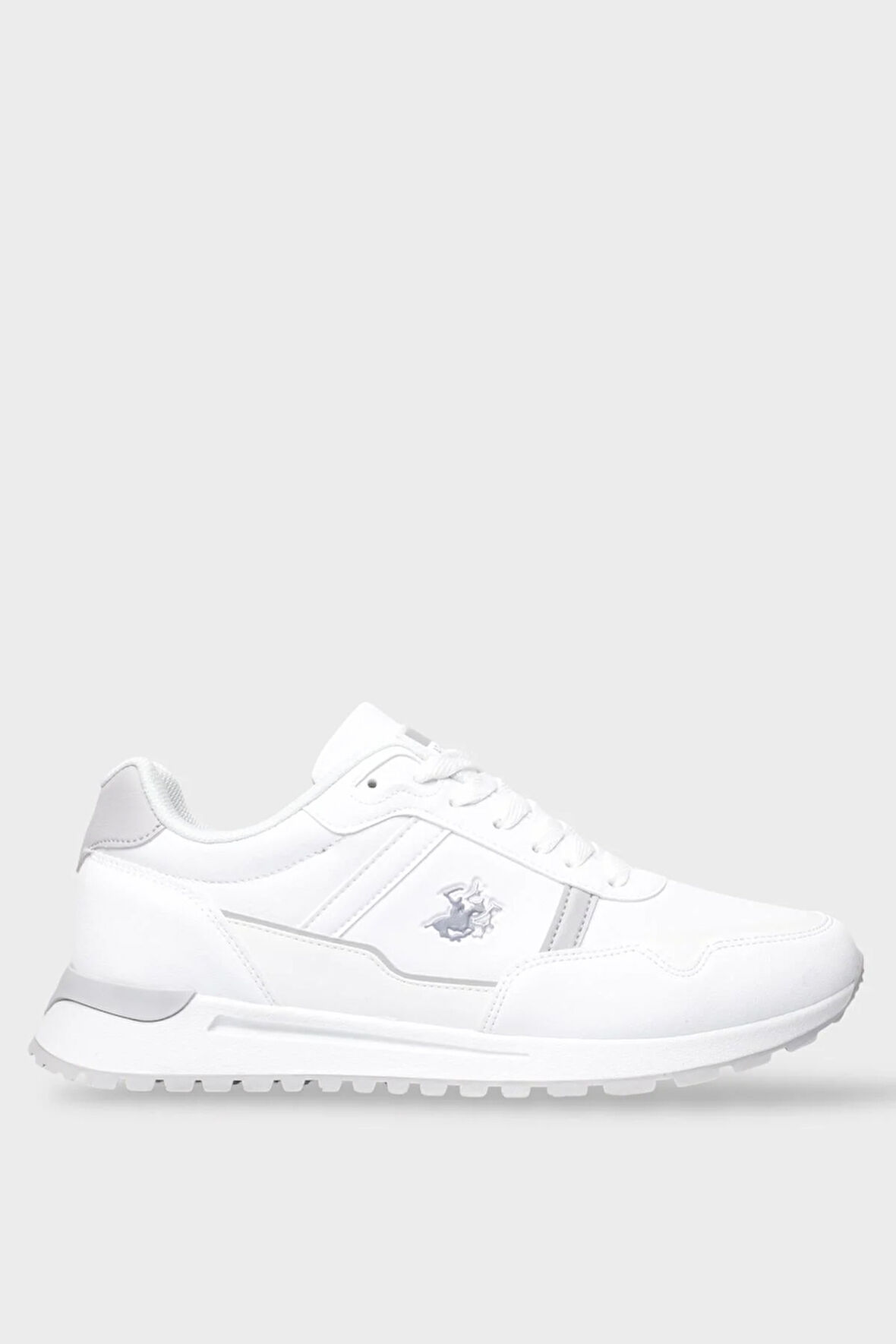 Erkek Ortopedik Cilt Günlük Yürüyüş Koşu Sneaker Spor Ayakkabı BEYAZ
