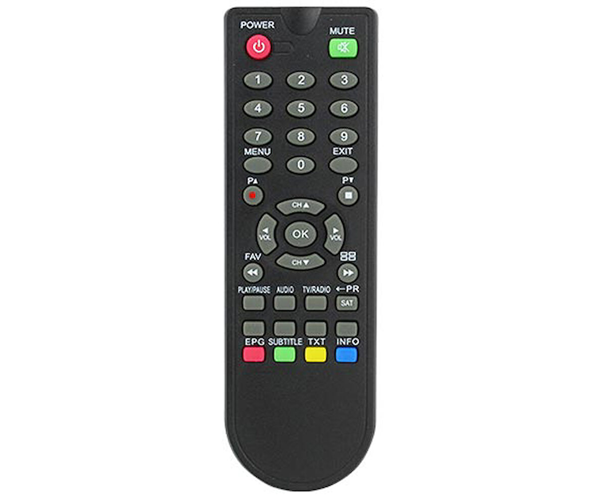 Mersat Extra Mini PVR  - Herz HR-7200 PVR Uydu Alıcı Kumanda