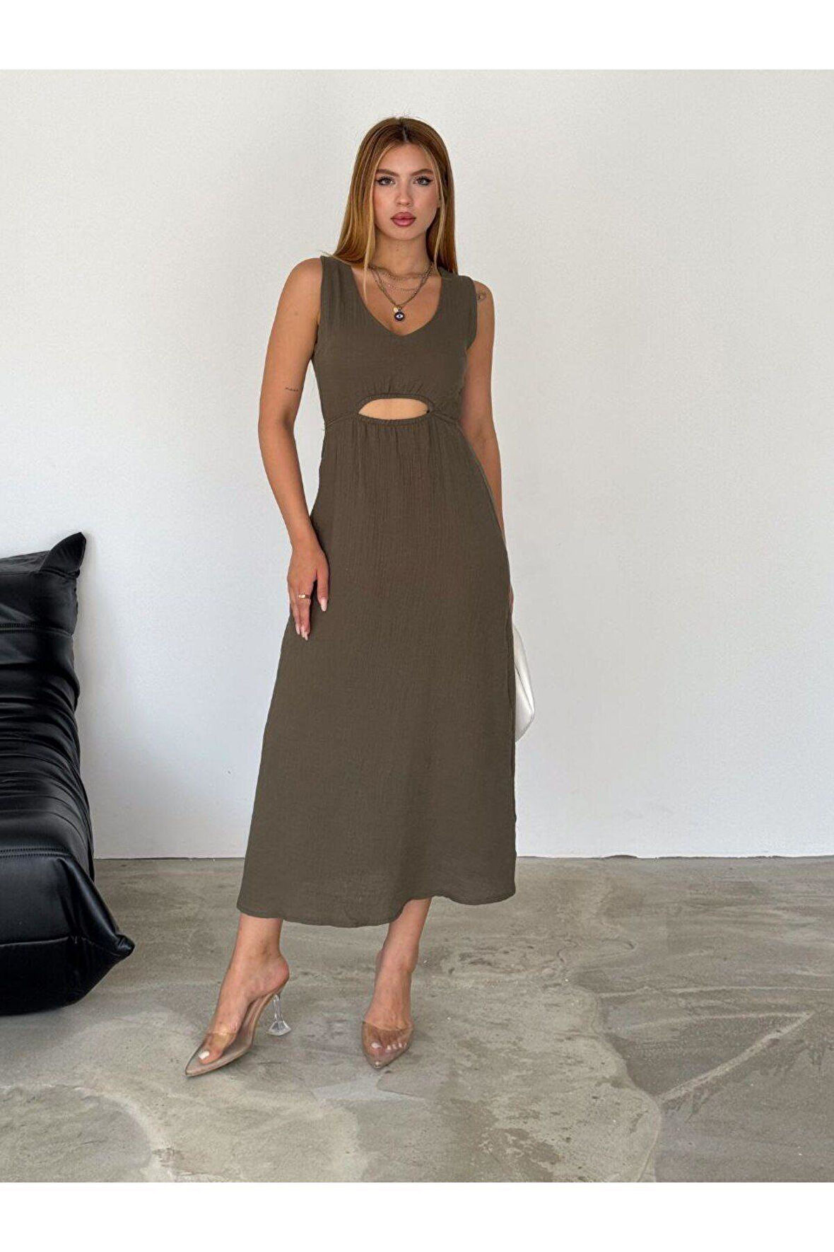 Müslin kumaş tarz elbise