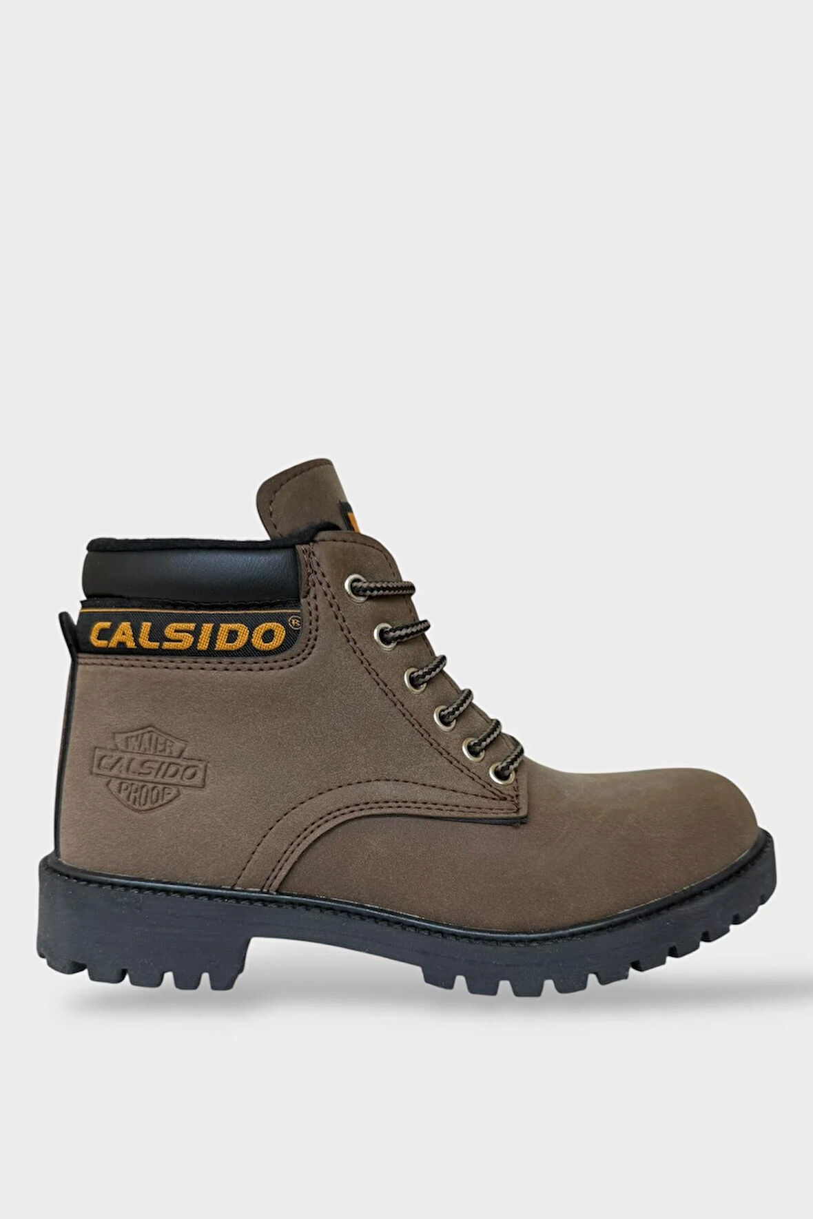 Unisex Kışlık Soğuk Geçirmez Kaydırmaz Taban Günlük Bağcıklı Bot KAHVERENGİ