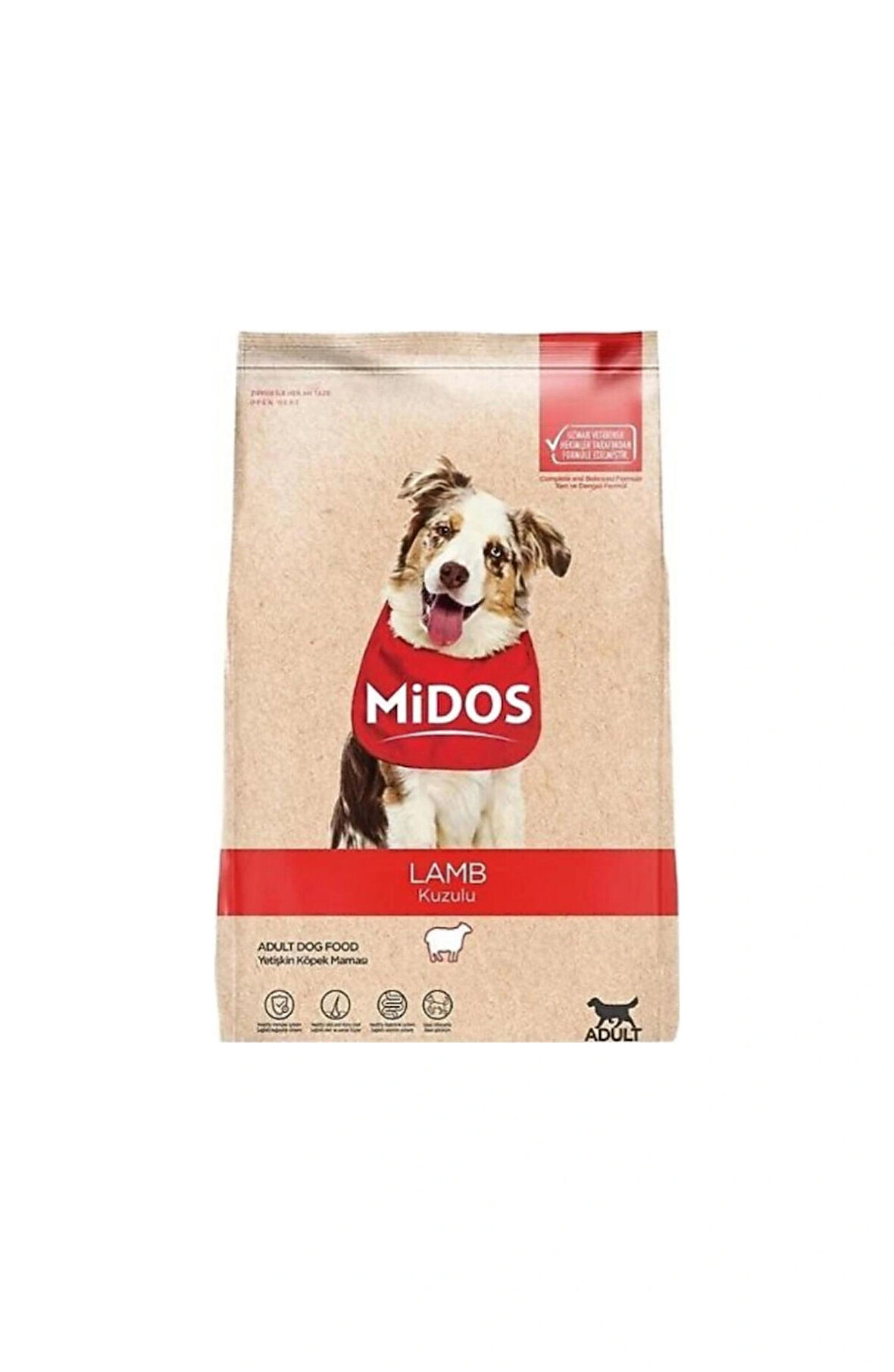Midos Kuzulu Yetişkin Köpek Maması 15 KG
