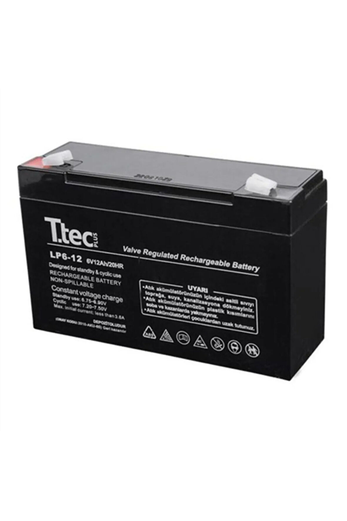 6 Volt 12a Akü -6v 12 Ah Bakımsız Kuru Akü 2020 Üretim