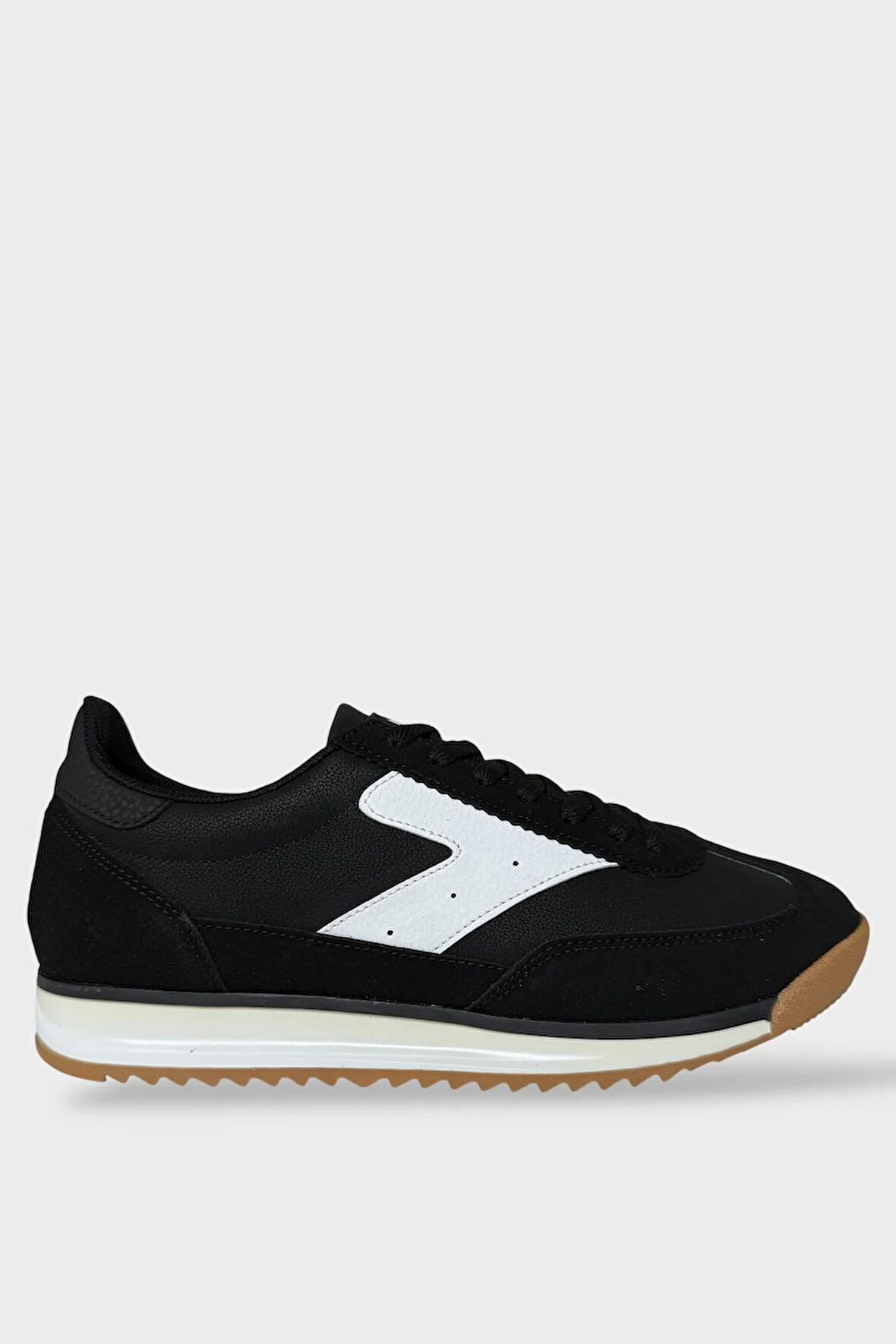 Erkek Günlük Hafif Rahat Taban Sneaker Ayakkabı SİYAH - BEYAZ