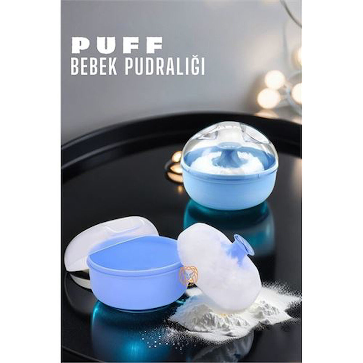 Findit Makyaj Bebek Pudralığı Puff Pudralık