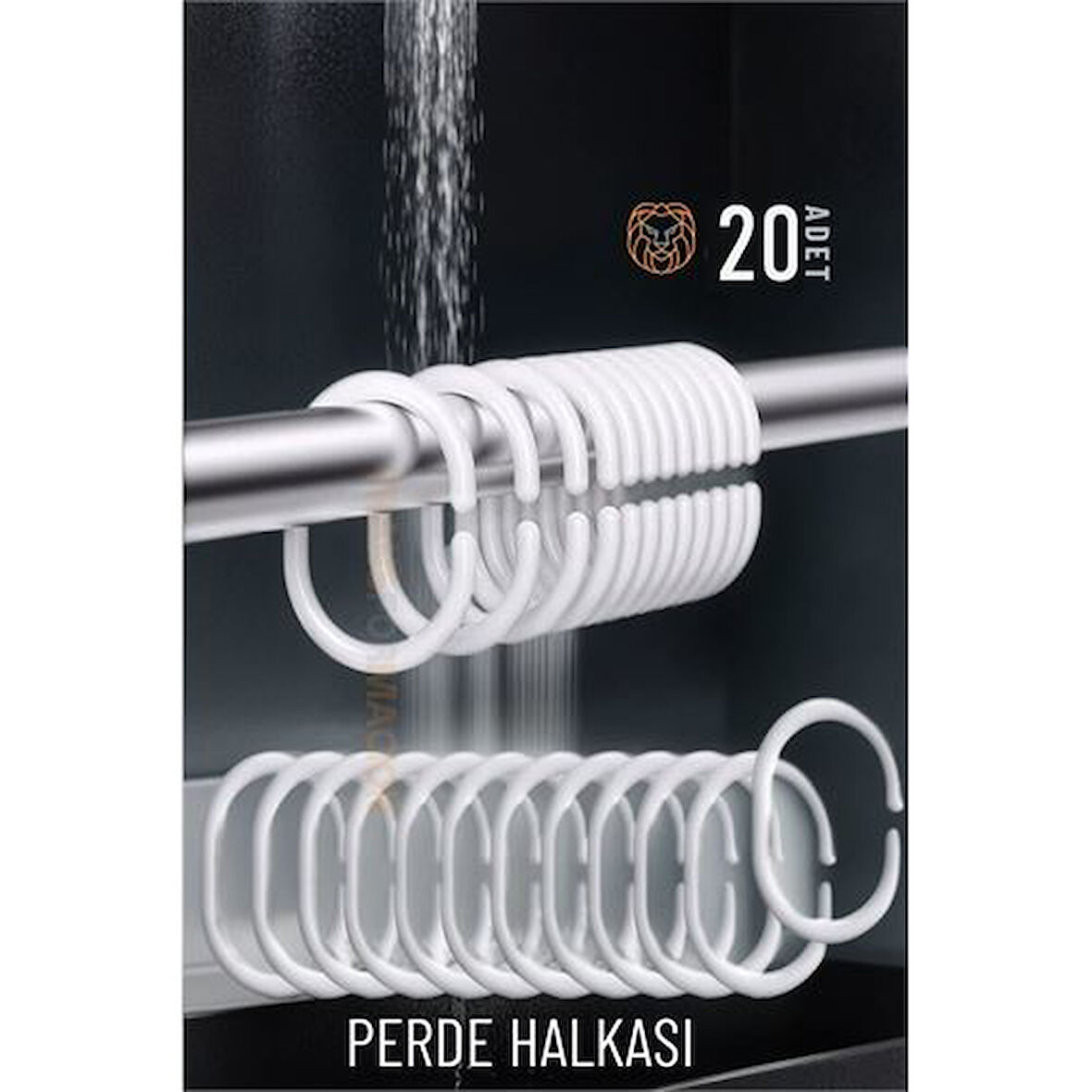 Findit Banyo Perde Halkaları 20 ADET