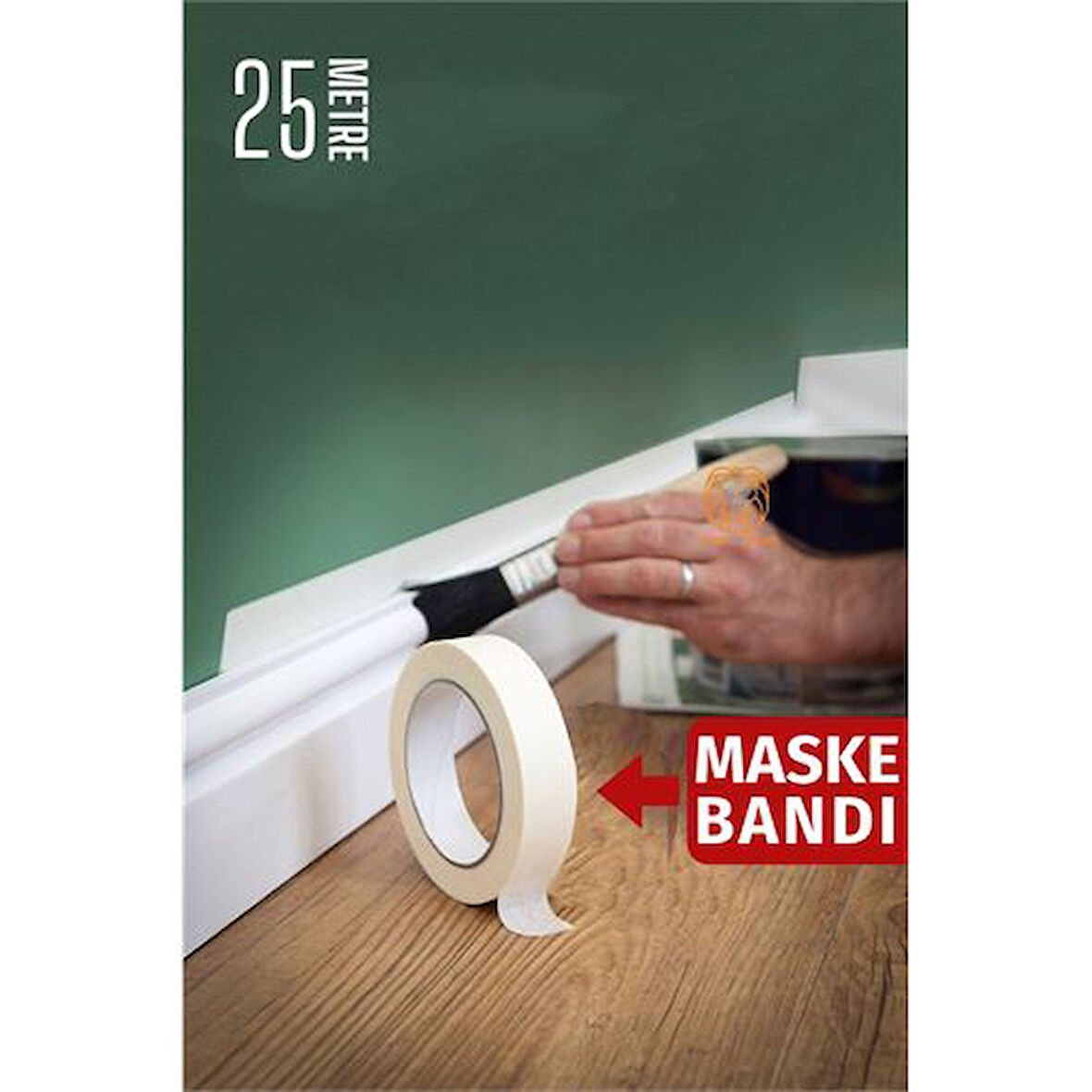 Findit Maskeleme Bandı 25 Metre Çıkarılabilir Boyacı Bandı