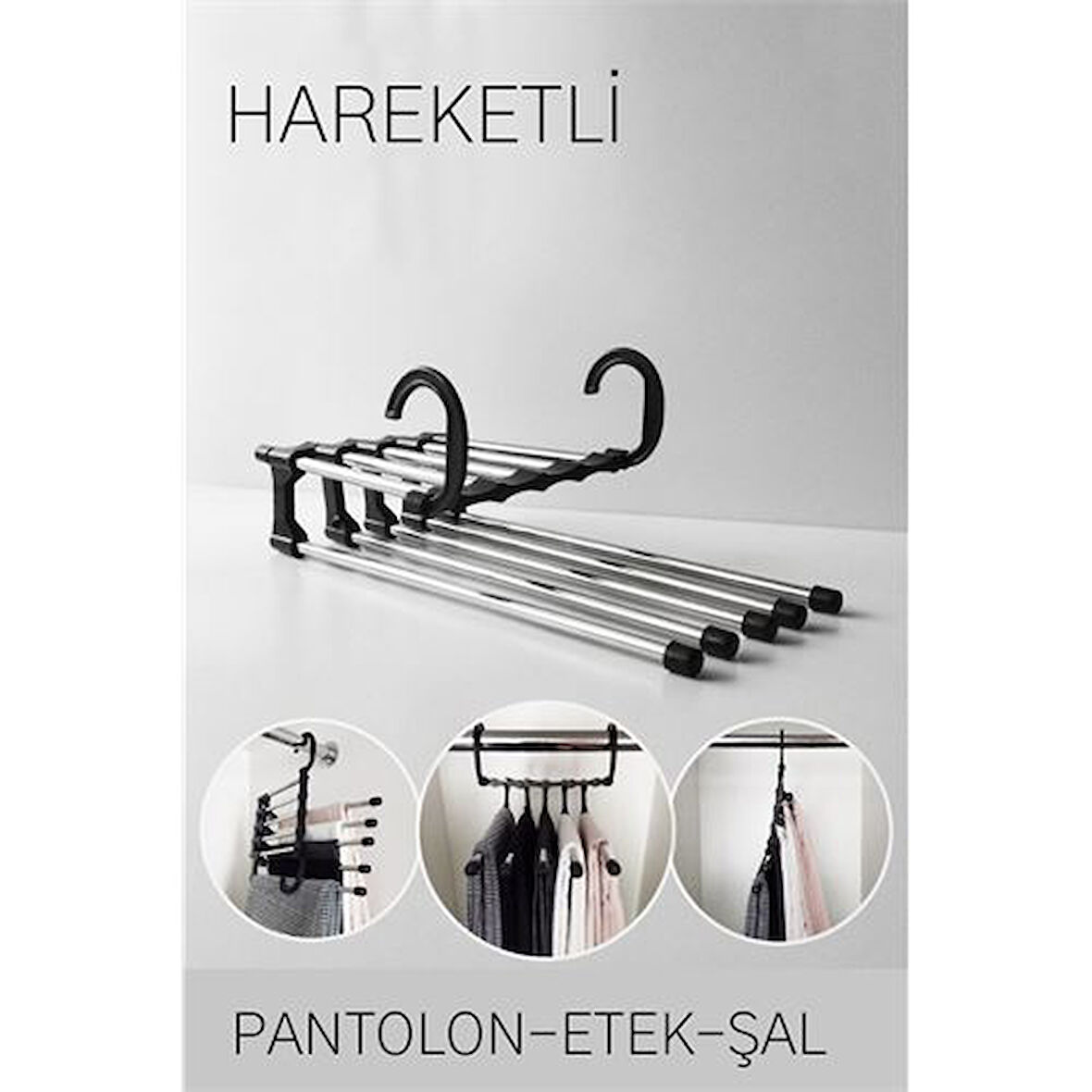 Findit Pantolon Askısı Etek Şal Havlu