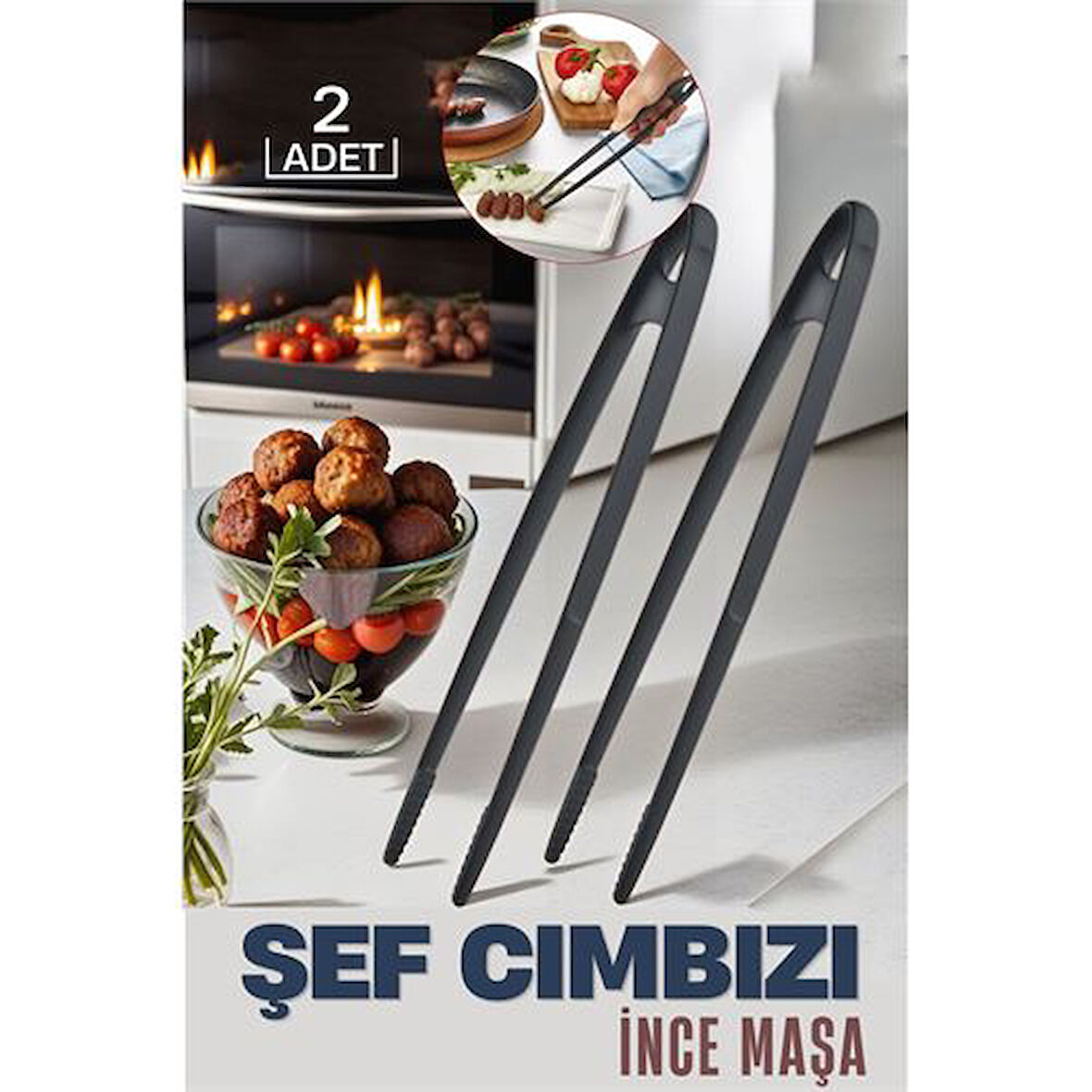 Findit Şef Cımbızı İnce Maşa Kragness Design