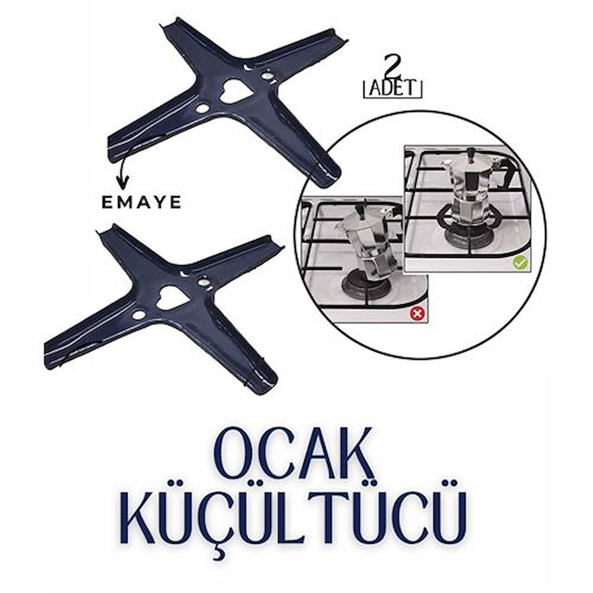 Findit Mutfak Gazlı Ocak Küçültücü 2 adet Brokis Design