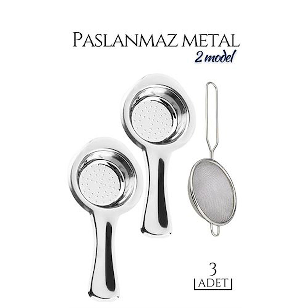 Findit 3 lü Set Metal Çay Süzgeci Cabrera Design