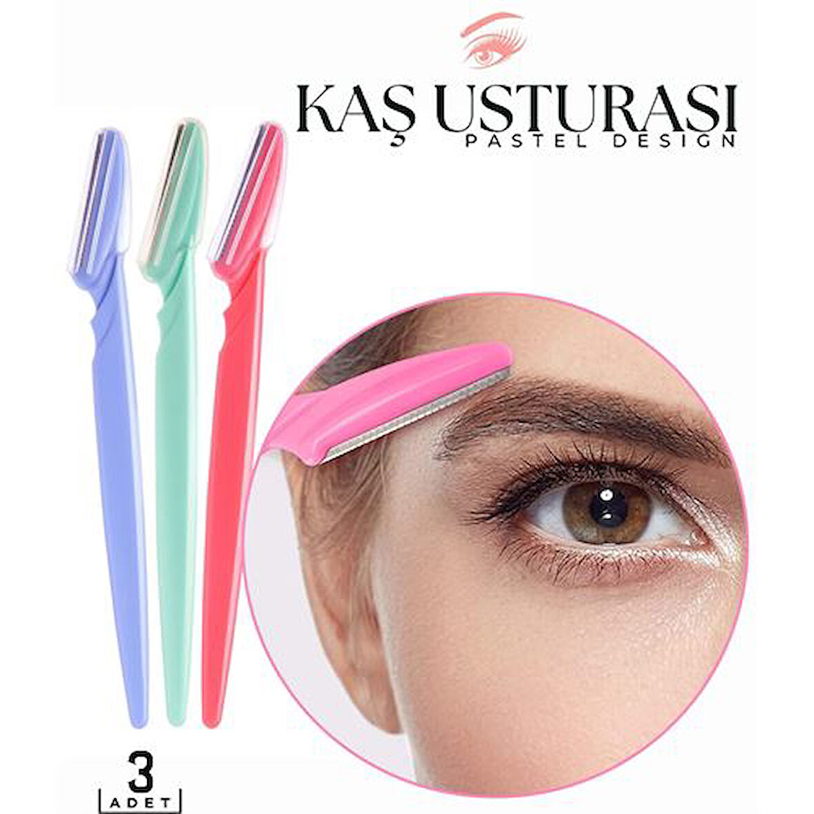 Findit Kaş Usturası 3 ADET Pastel Design