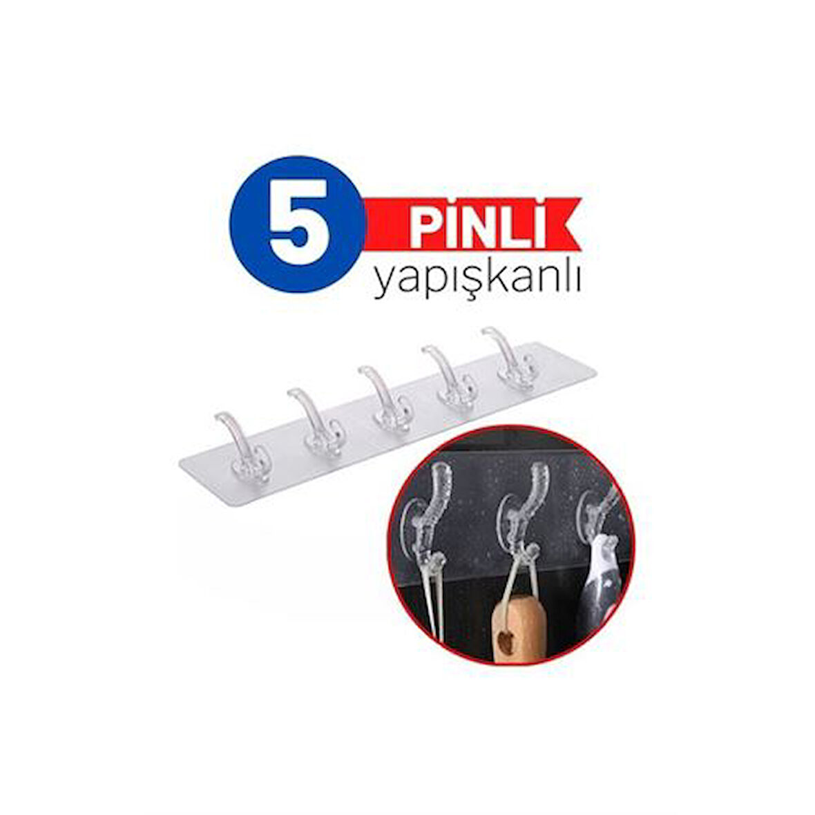 Findit 5 Pinli Yapışkanlı Askı Xenoty Design