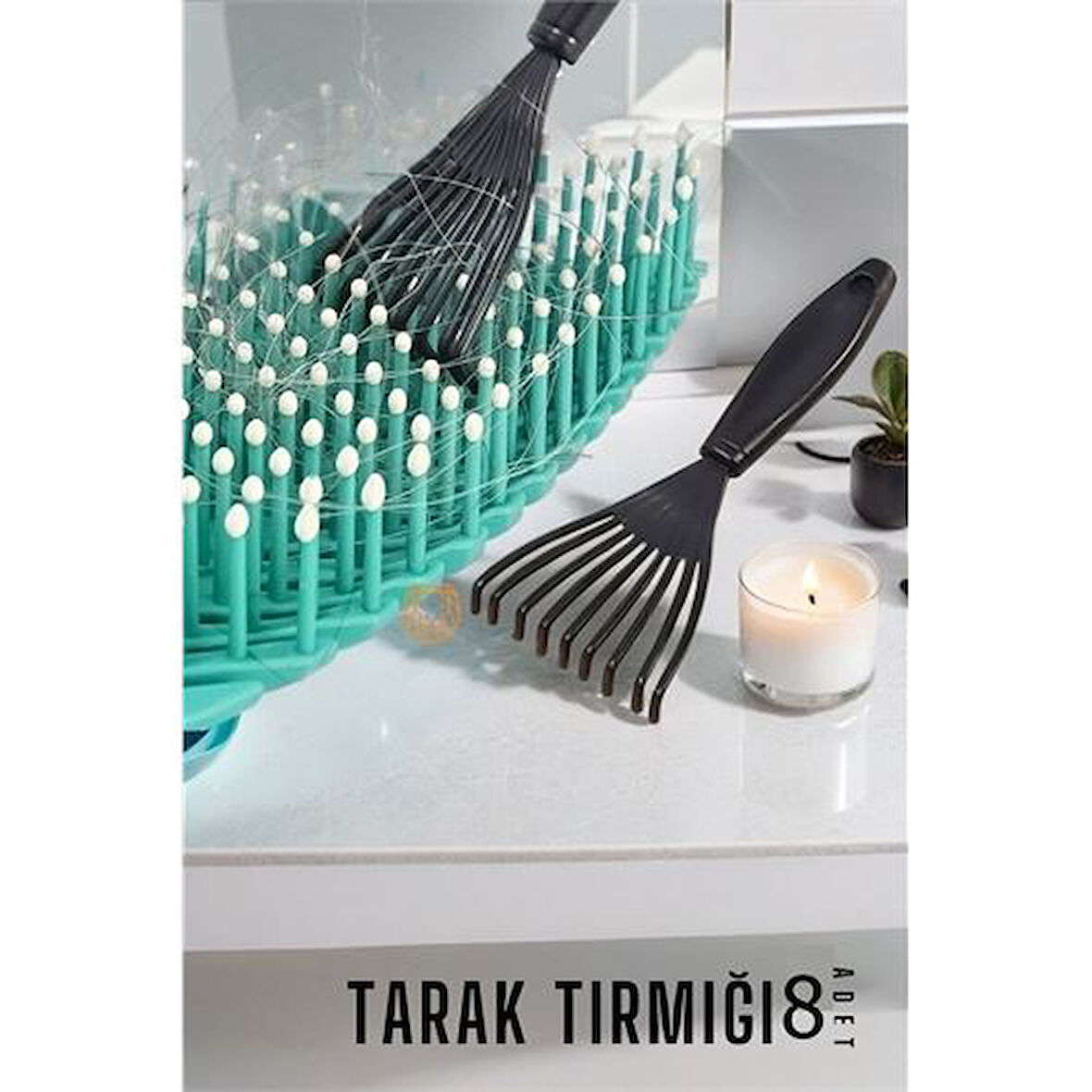 Findit 8 ADET Tarak Temizleyici Mini Tırmık   714617	 Top-tan Paket